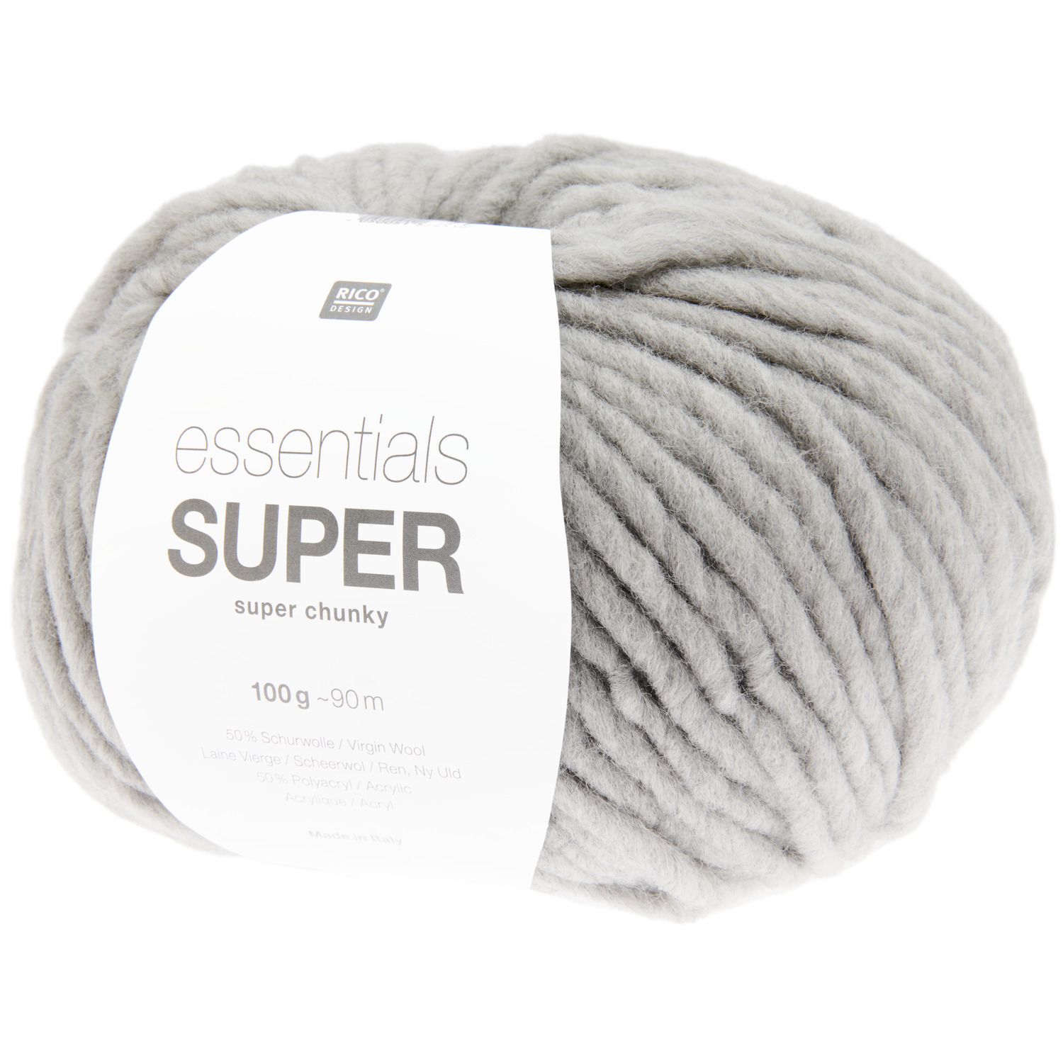 Rico Design Essentials Super super chunky Silbergrau