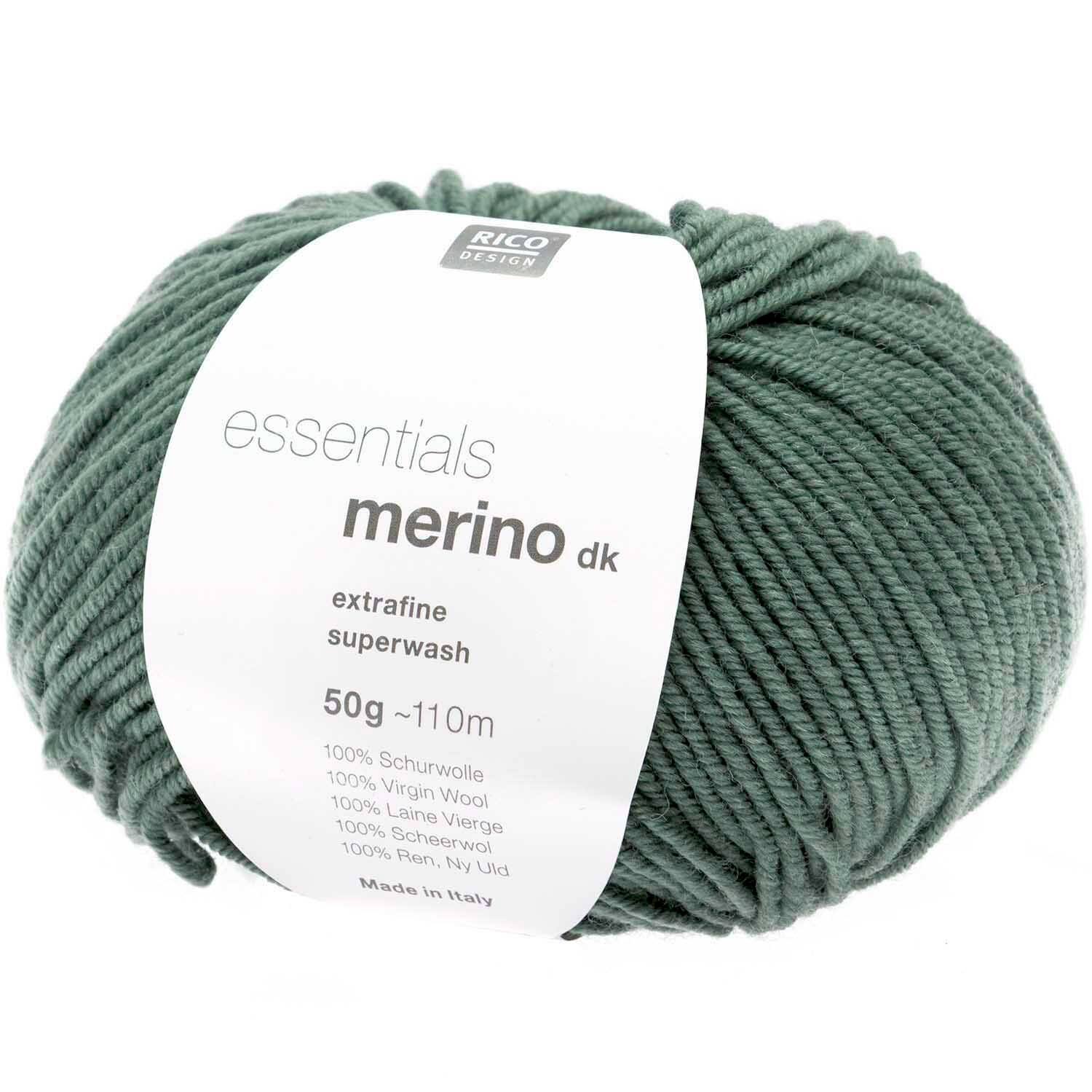 Essentials Merino dk 50g 110m Farbe Efeu von Rico Design