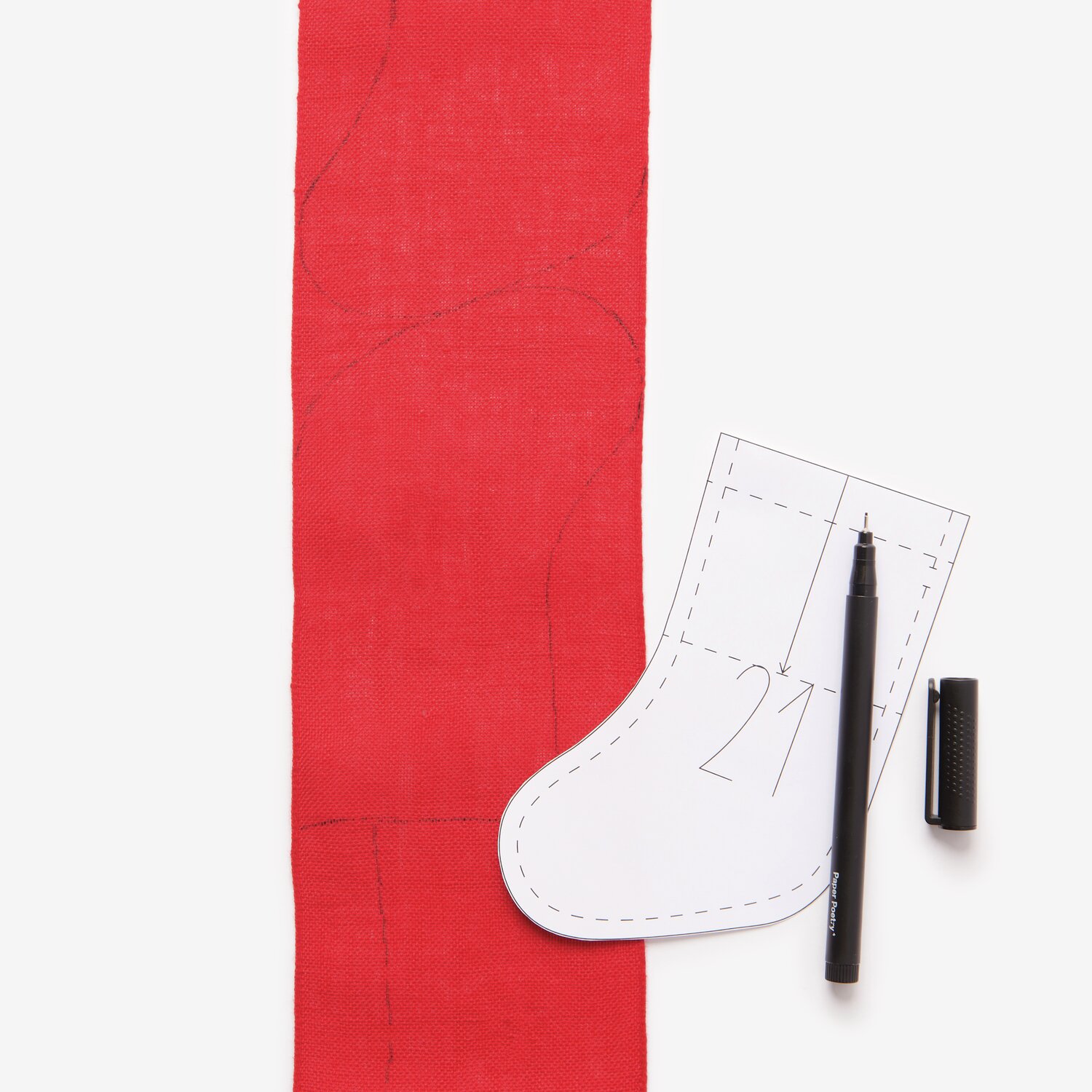 Stickpackung Stiefel-Adventskalender