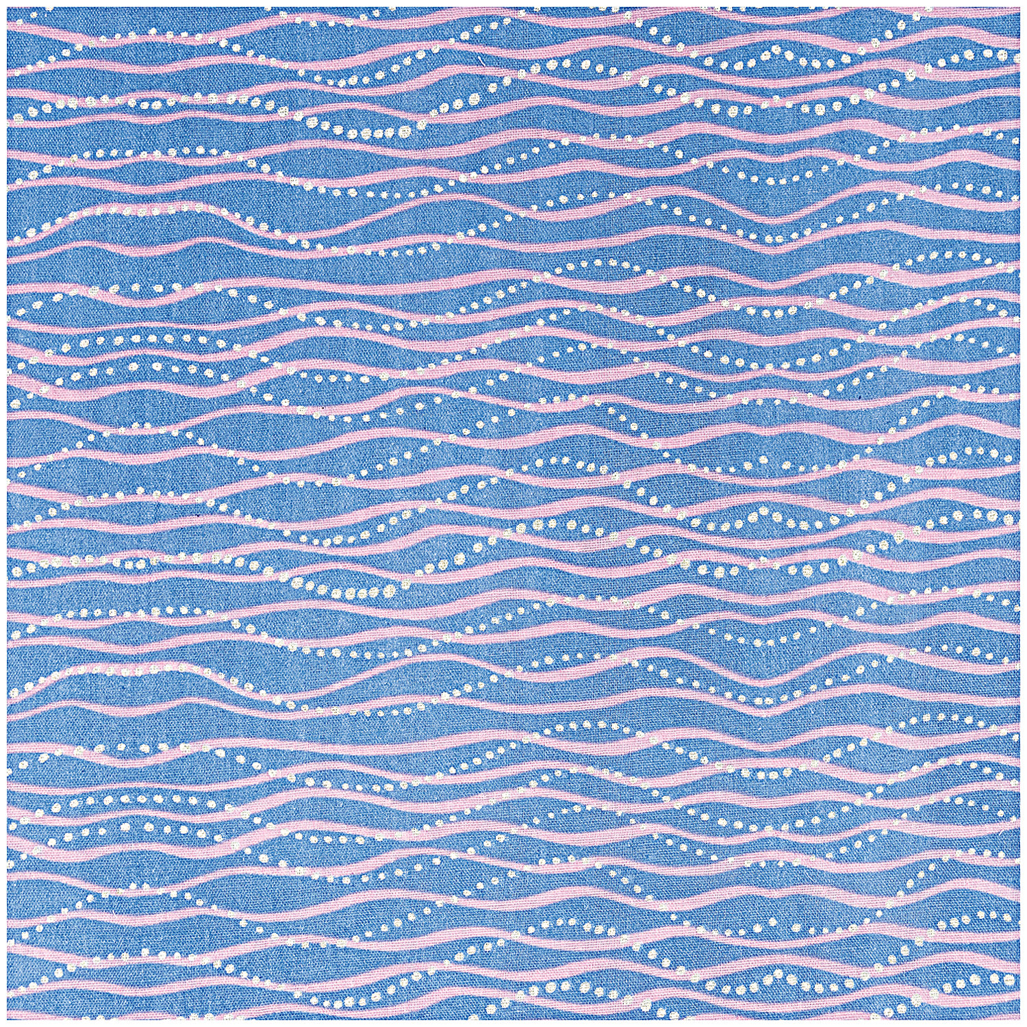 Musselin-Druckstoff Mermaid Wellen blau Hot Foil 140cm Musselin-Druckstoff Mermaid Wellen blau Hot Foil 140cm