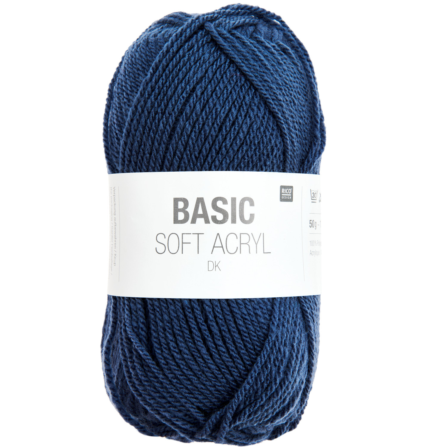 Rico Design Basic Soft Acryl dk Mittelblau