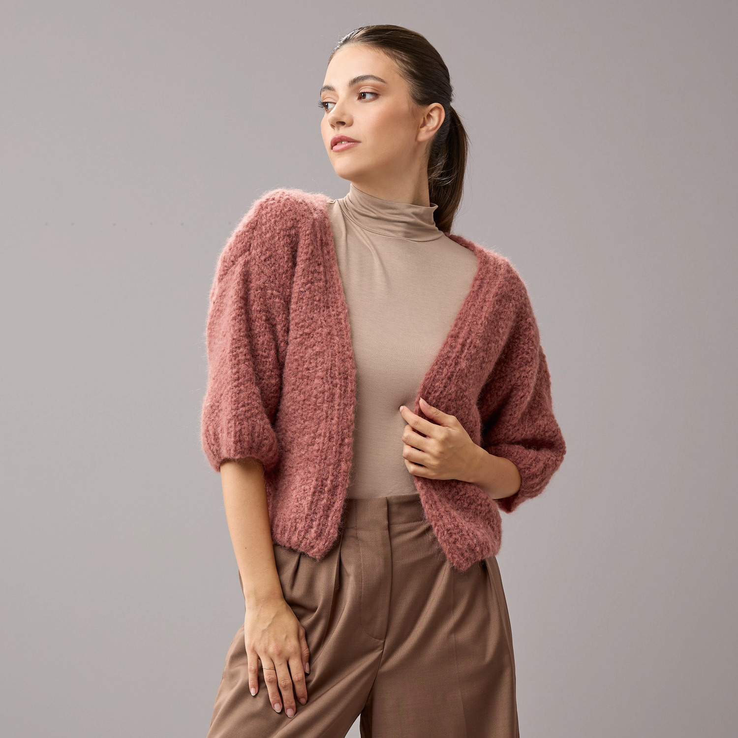 Strickset Kimonojacke Modell 18a aus Die Neue Masche No. 10