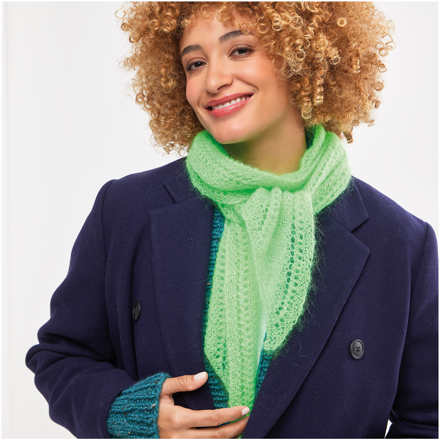 Strickset Tuch Modell 18 aus Die Neue Masche Nr. 8