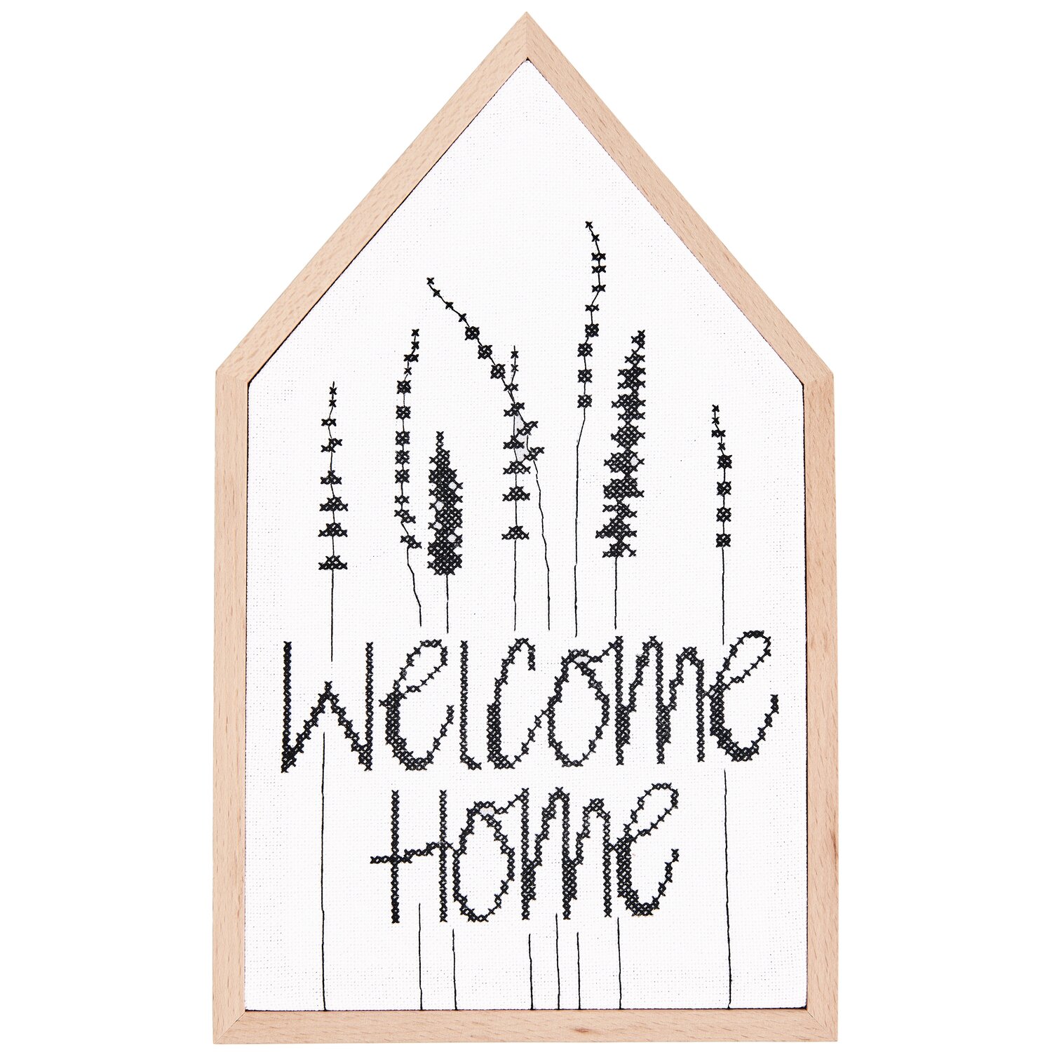 Rico Design Stickpackung Gezählter Kreuzstich Welcome Home Gräser