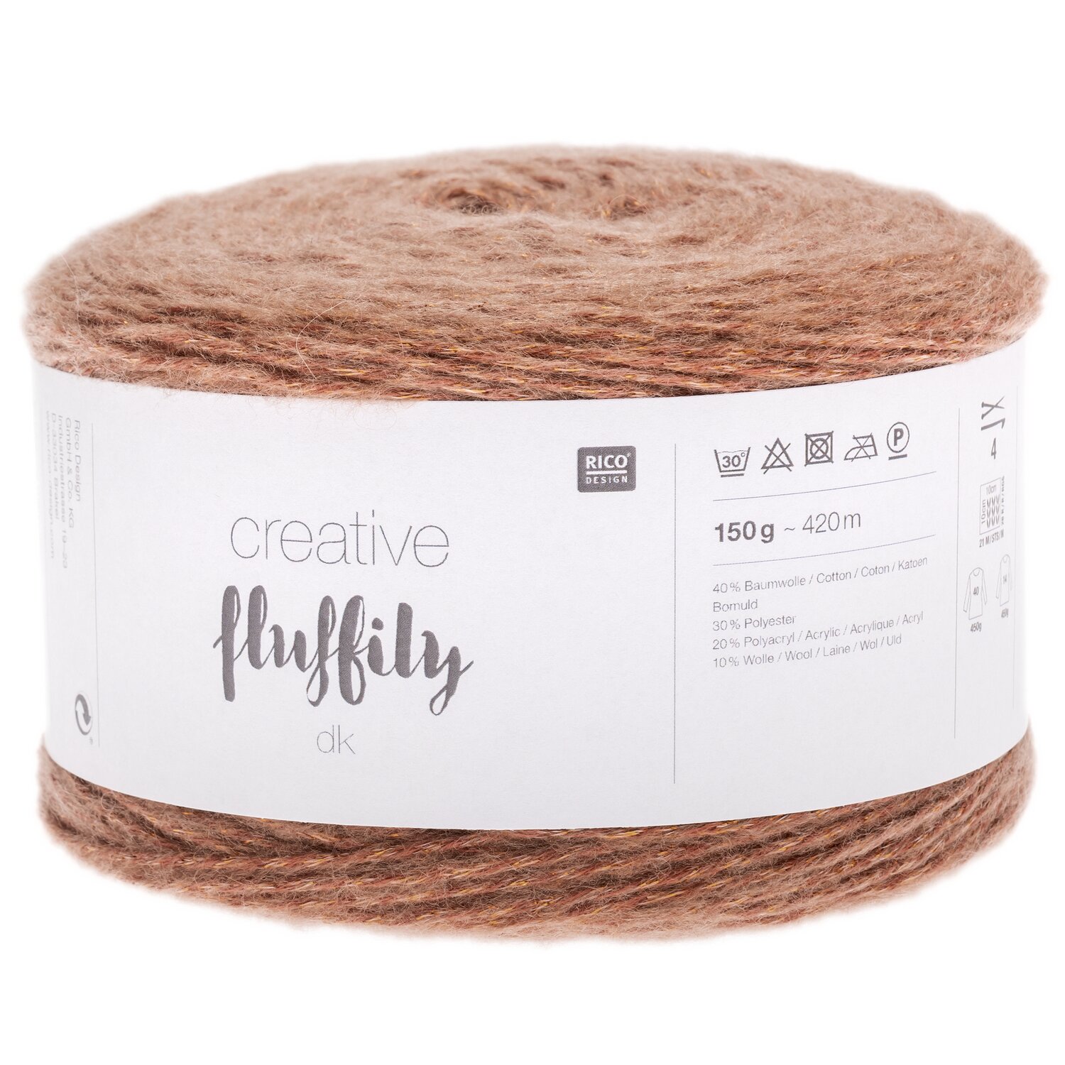 Rico Design Creative Fluffily dk Terracotta