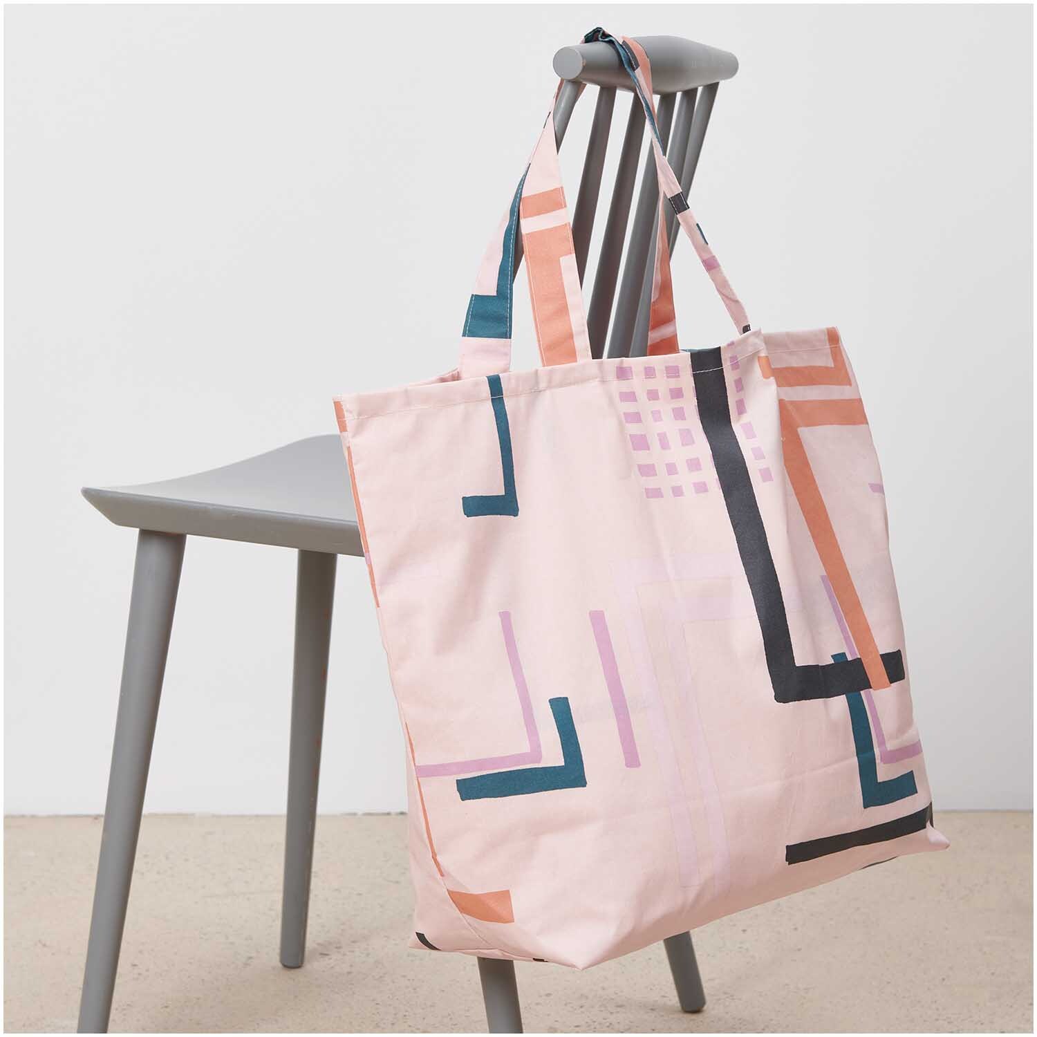 Shopper Okina Hana rosa 41x55x19cm Shopper Okina Hana rosa 41x55x19cm