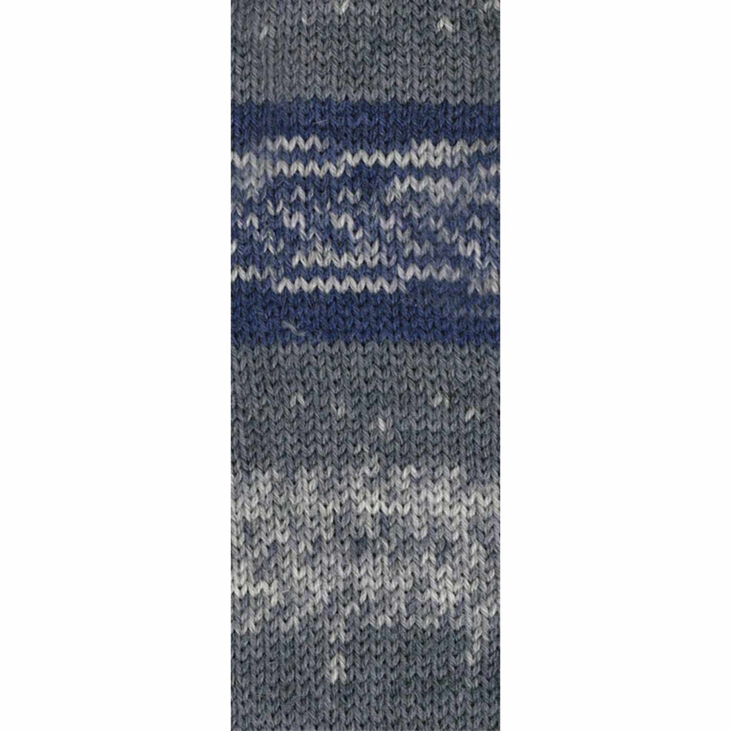 Meilenweit 100 Denim Mix Black 100g 420m Farbe Grau-Stahl-Graublau von LANA GROSSA Mode mit Wolle Handels- und Vertriebs 