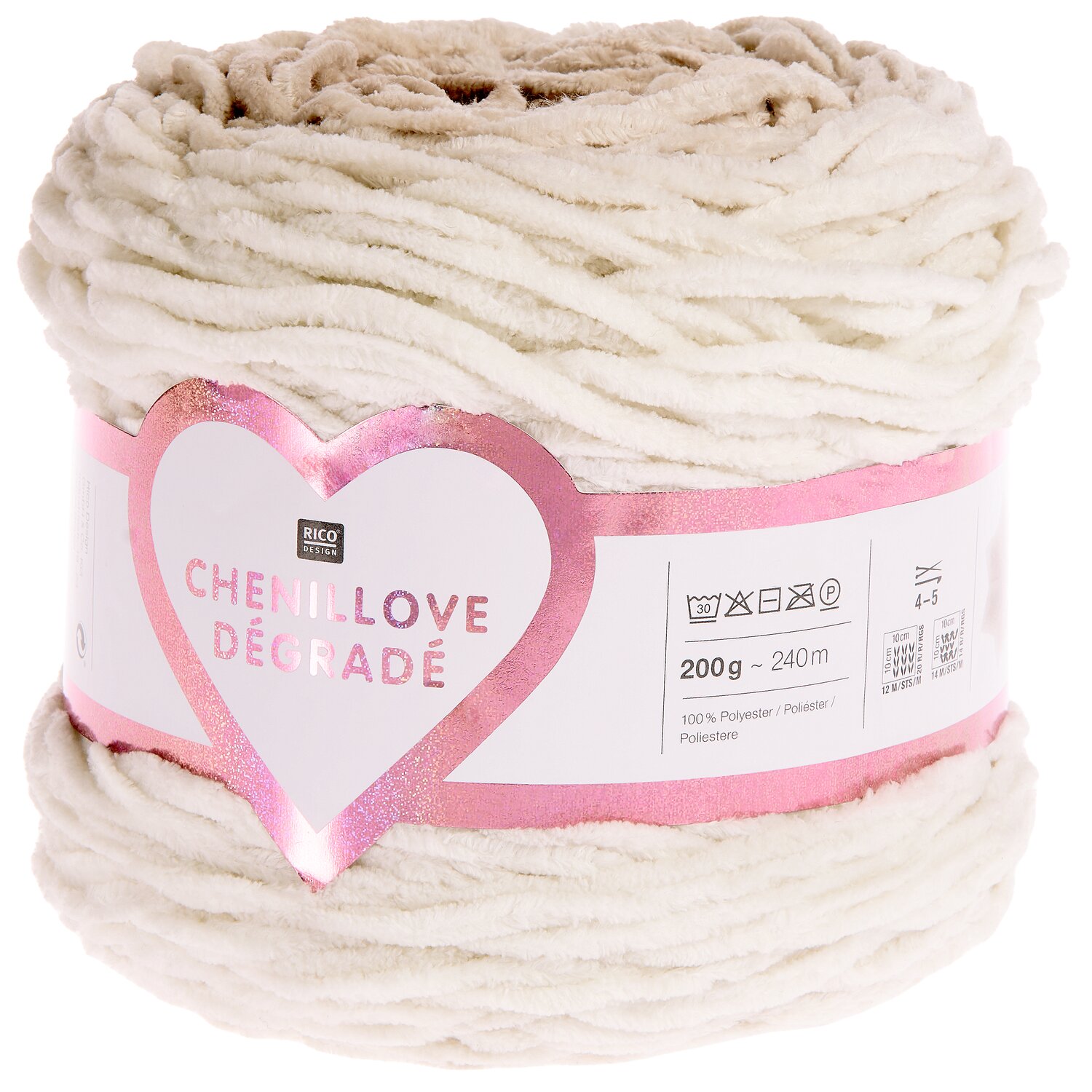 Chenillove Dégradé 200g 240m Farbe Natur von Rico Design