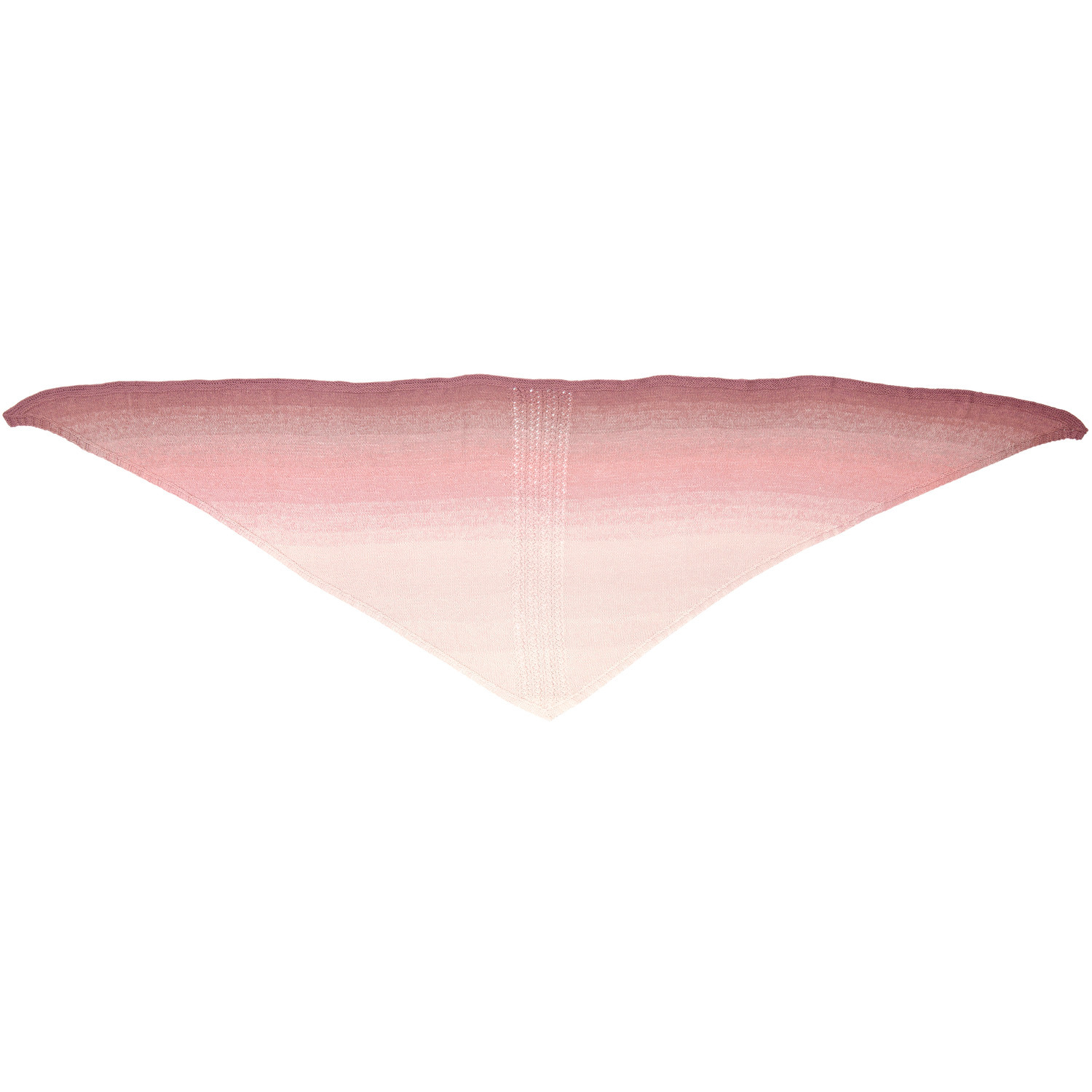 Creative Cotton Dégradé Lucky 8: Dreieckstuch in sanften Rosa-Tönen von Rico Design, ideal für stilvolle Strickprojekte.