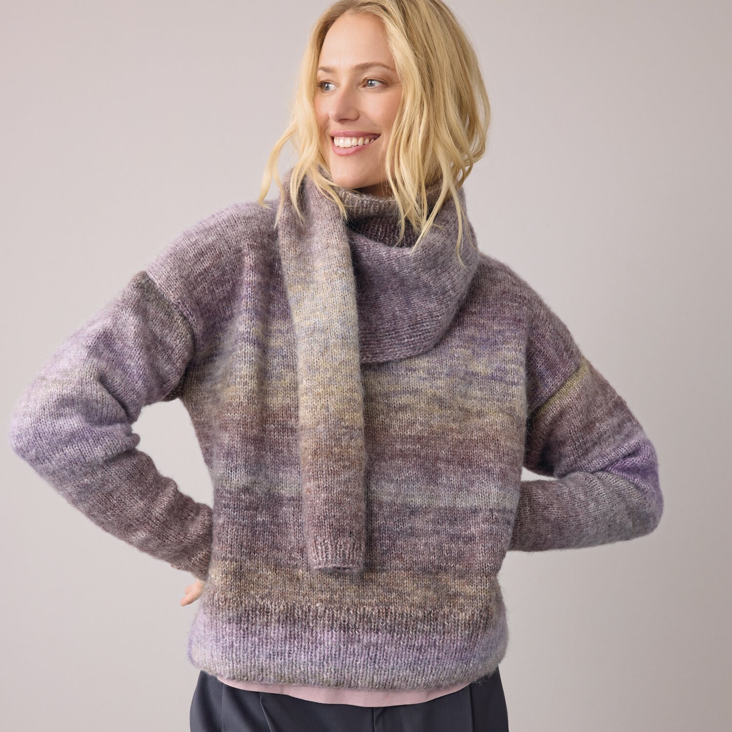 Strickset Pullover Modell 11 aus Die Neue Masche No. 14 von idee. Creativmarkt