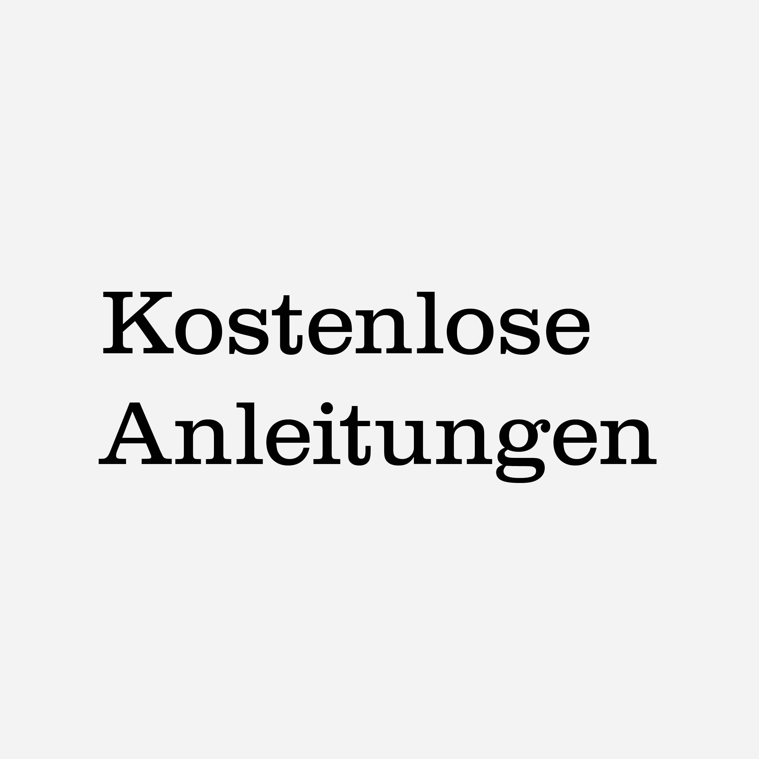 Zu Korrekturen von kostenlosen Anleitungen