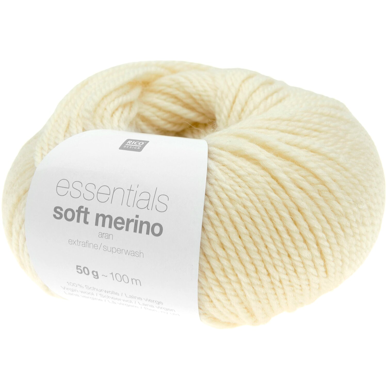 Rico Design Essentials Soft Merino aran vanille