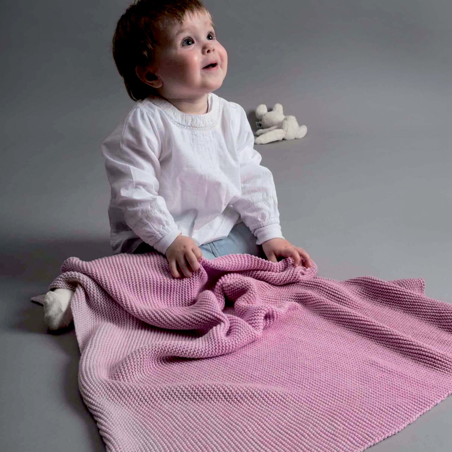 Strickanleitung Babydecke aus Creative Cotton dégradé von Rico Design