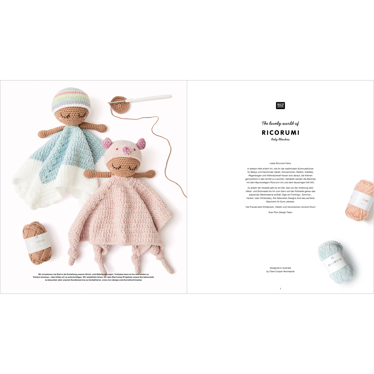 Ricorumi Baby Blankies Nilli Nilli Sprachauswahl deutsch von Rico Design Ricorumi Baby Blankies Nilli Nilli Sprachauswahl deutsch von Rico Design