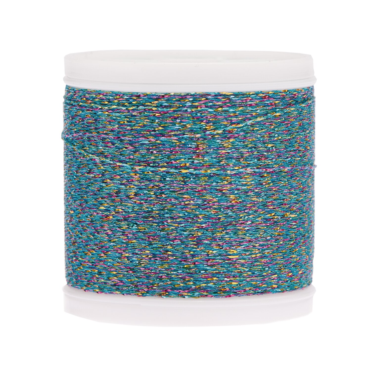 Sticktwist Metallic No. 40 Rainbow 200m Farbe Blau von Rico Design