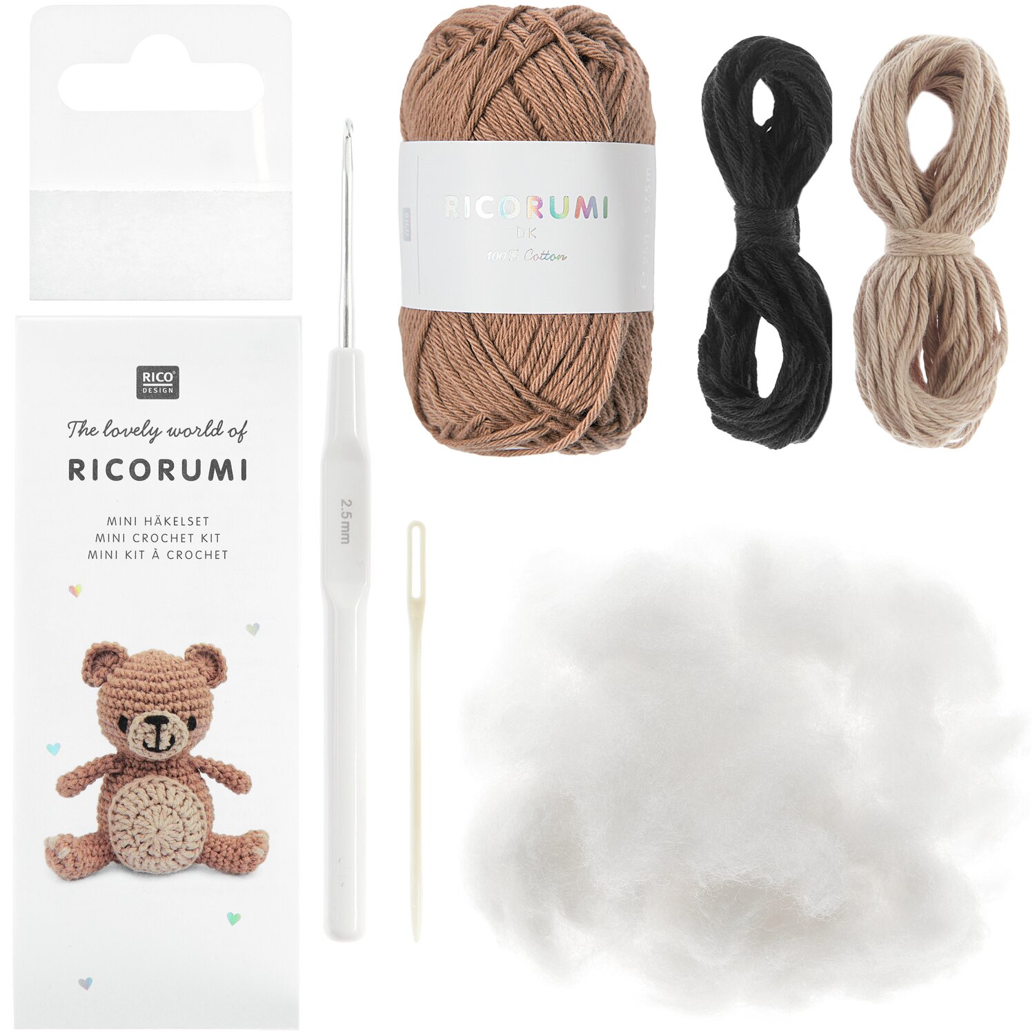 Ricorumi Mini Easy Häkelset - Teddy von Rico Design