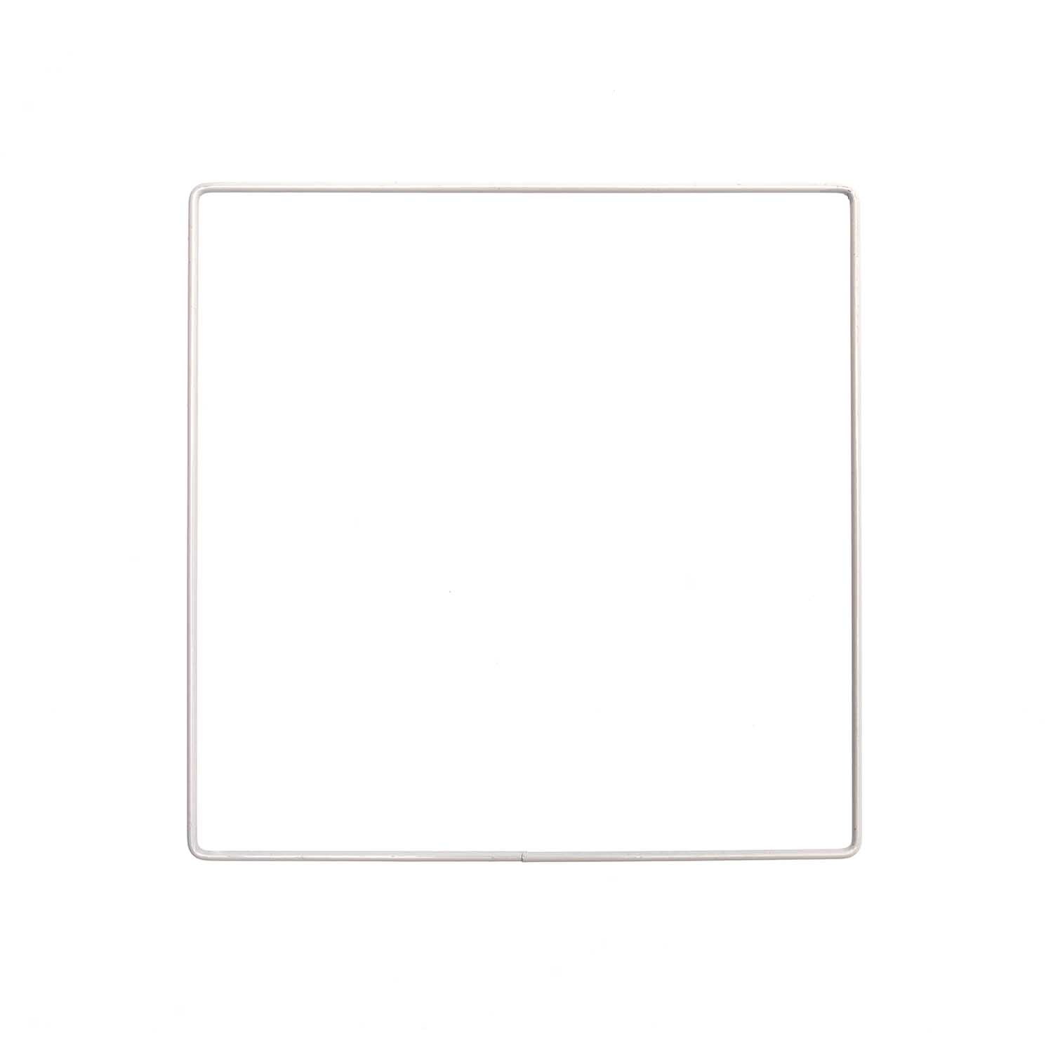 Rico Design Metallring Quadrat weiß 20cm