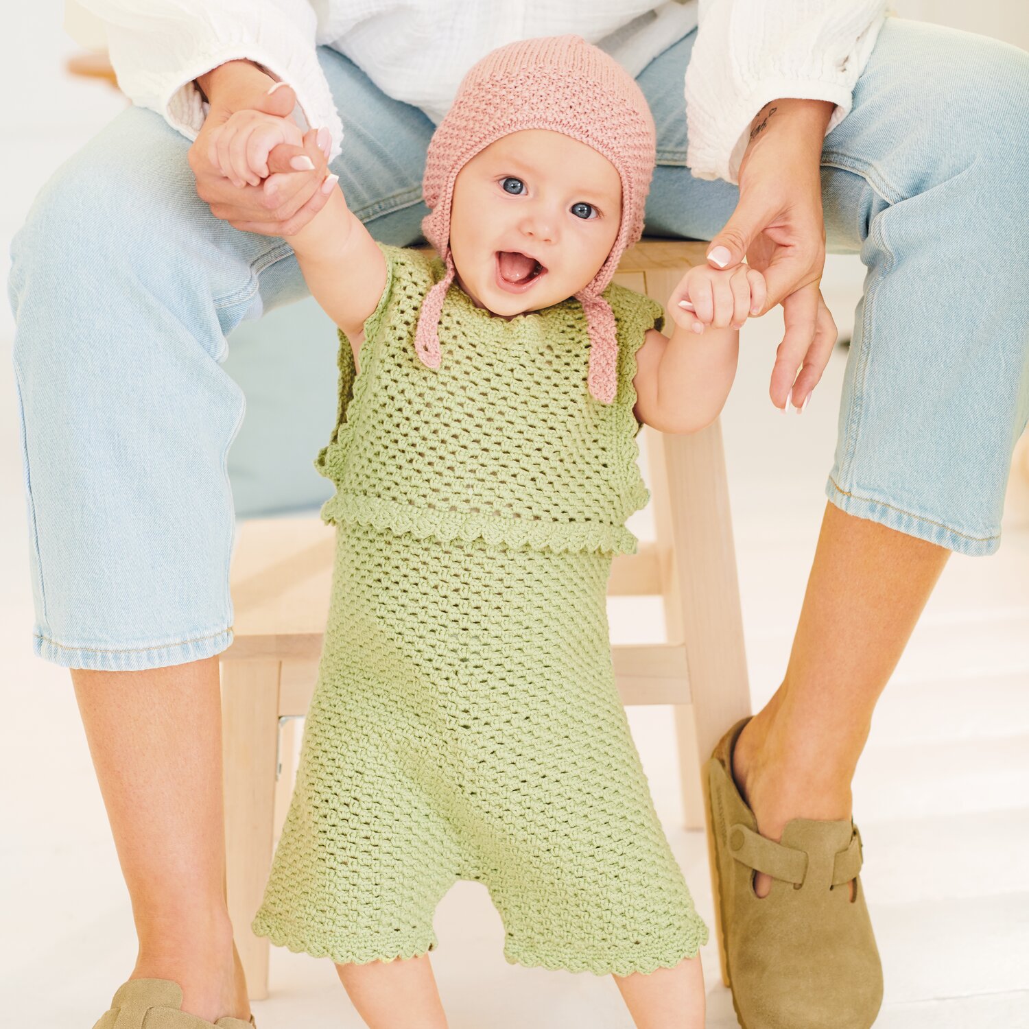 Häkelset Strampler Modell 23 aus Baby 043 von Rico Design