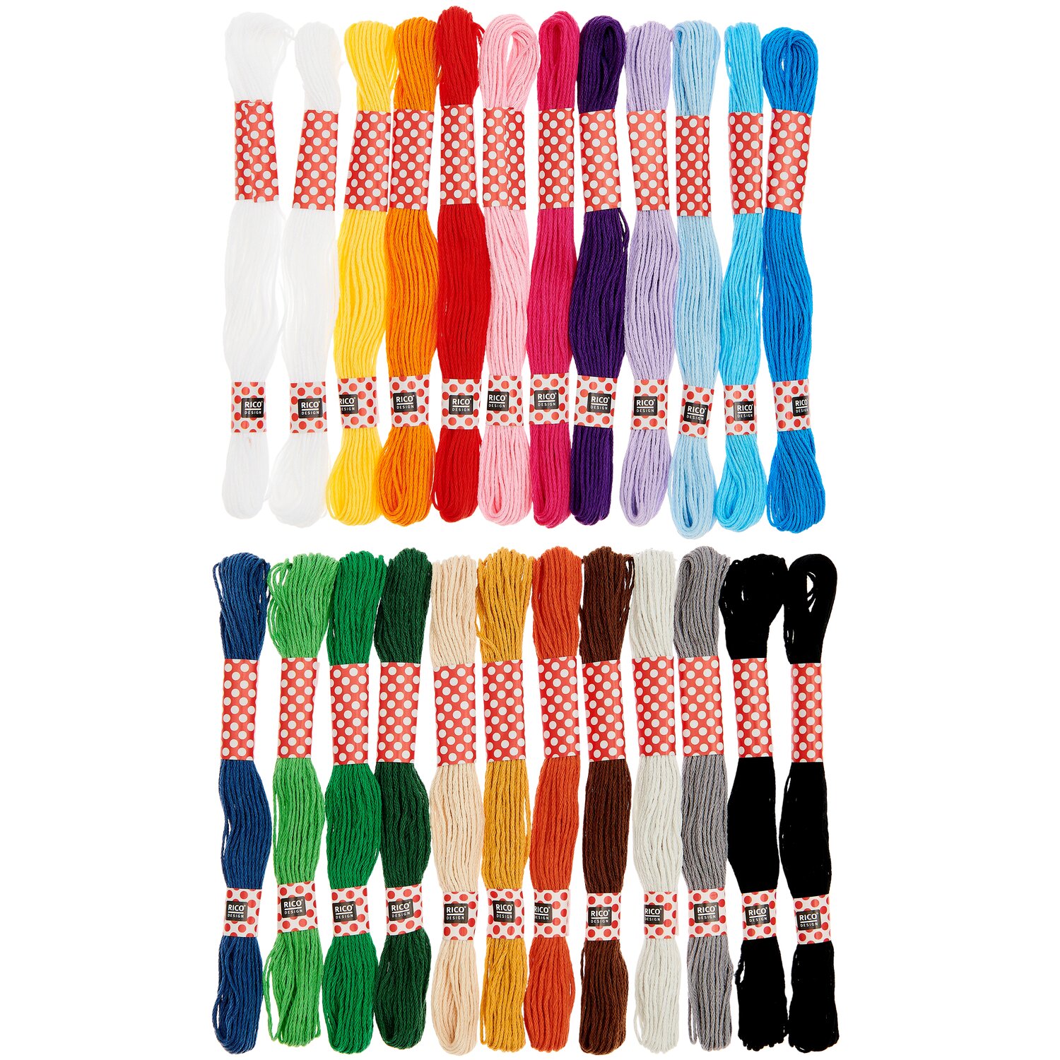 Stickgarn Set Basic 24-teilig von Rico Design