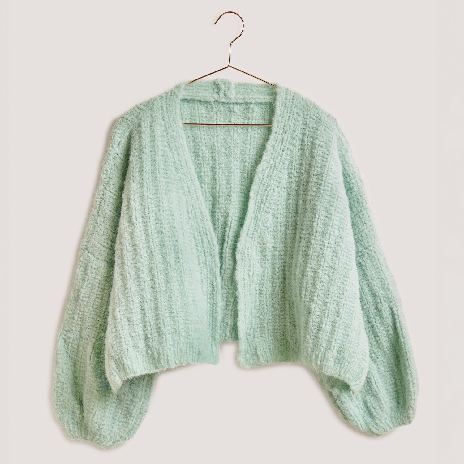 Strickset Jacke Modell 23 aus Die Neue Masche No. 13, aquamarin, aus Fashion Alpaca Superfine Heavens Uni.