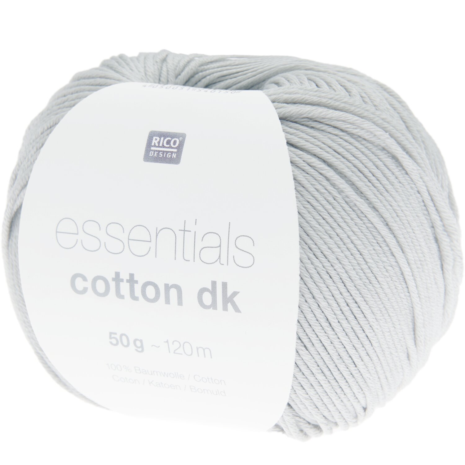 Essentials Cotton dk 50g 120m Farbe Silbergrau von Rico Design