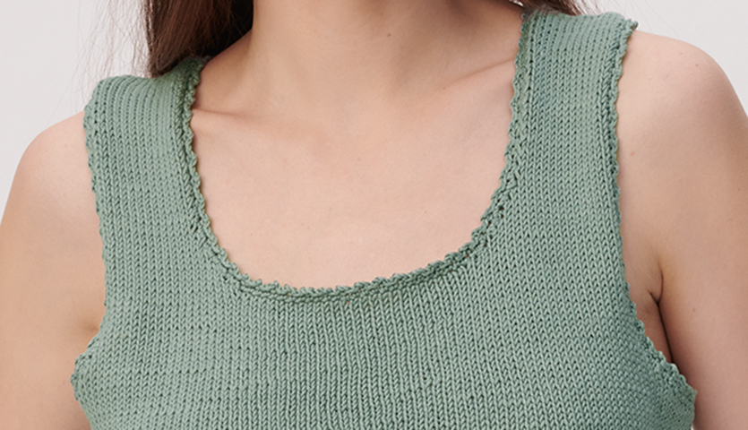 Strickanleitung Top mit Racerback aus Mille Fili Strickanleitung Top mit Racerback aus Mille Fili