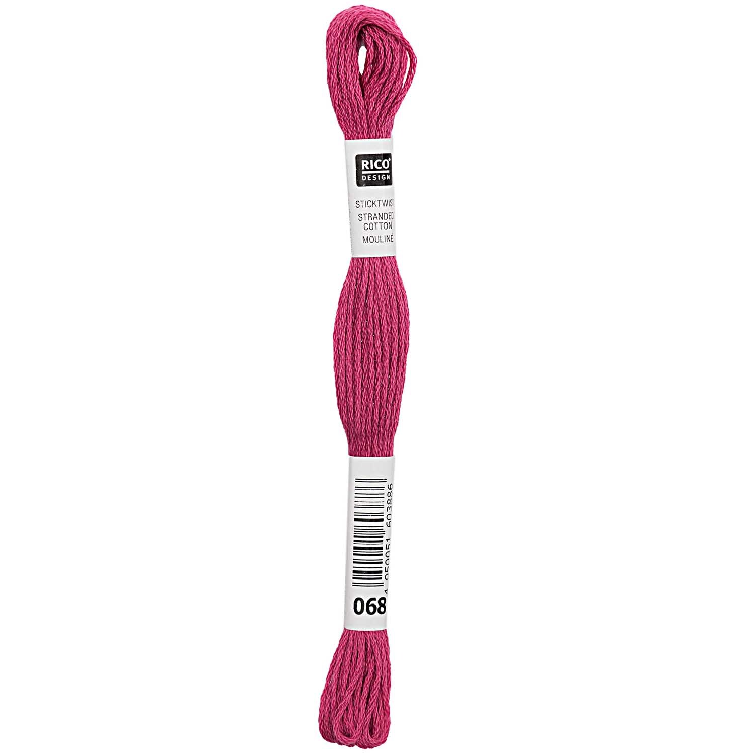 Rico Design Sticktwist 8m 068 Hellrosa