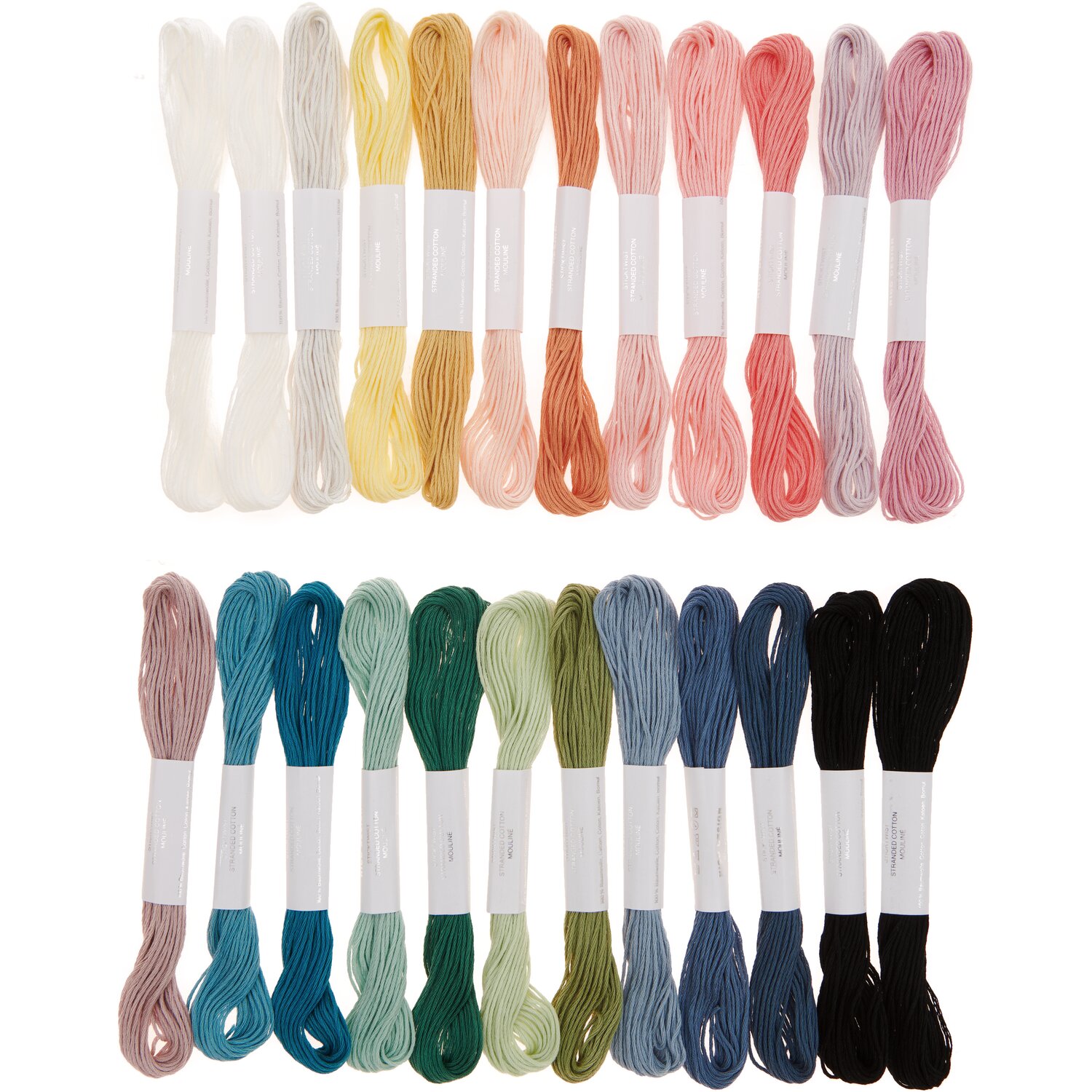 Stickgarn Set Multicolour Pastell 24-teilig von Rico Design