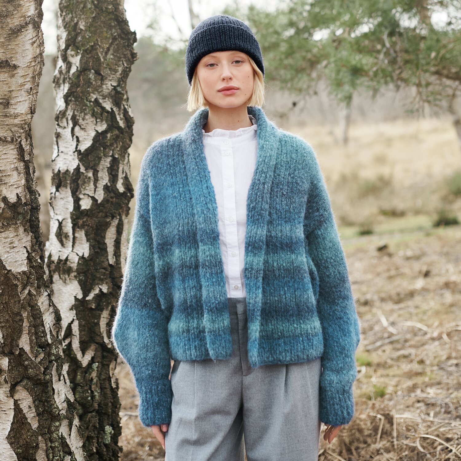 Strickset Cardigan Modell 15b aus Lovewool No. 21 von Rico Design