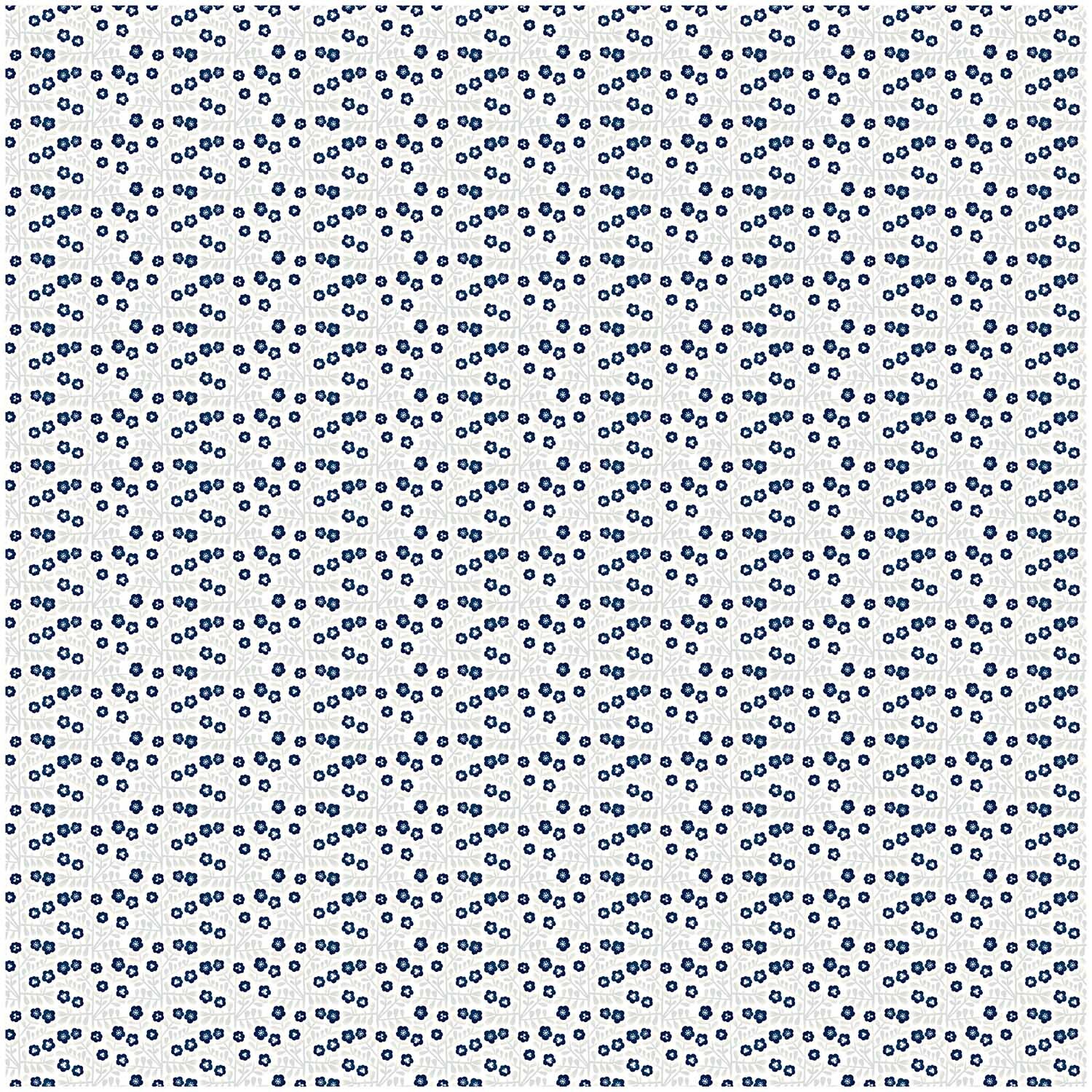 Druckstoff kleine Blumen grau-blau 140cm Druckstoff kleine Blumen grau-blau 140cm