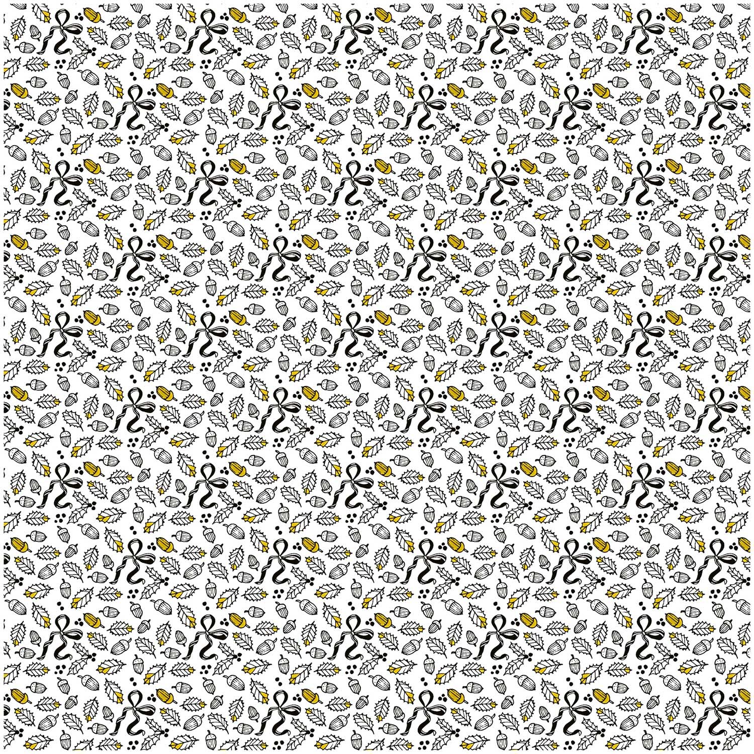 Stoff Eicheln weiß-gold 50x140cm Stoff Eicheln weiß-gold 50x140cm