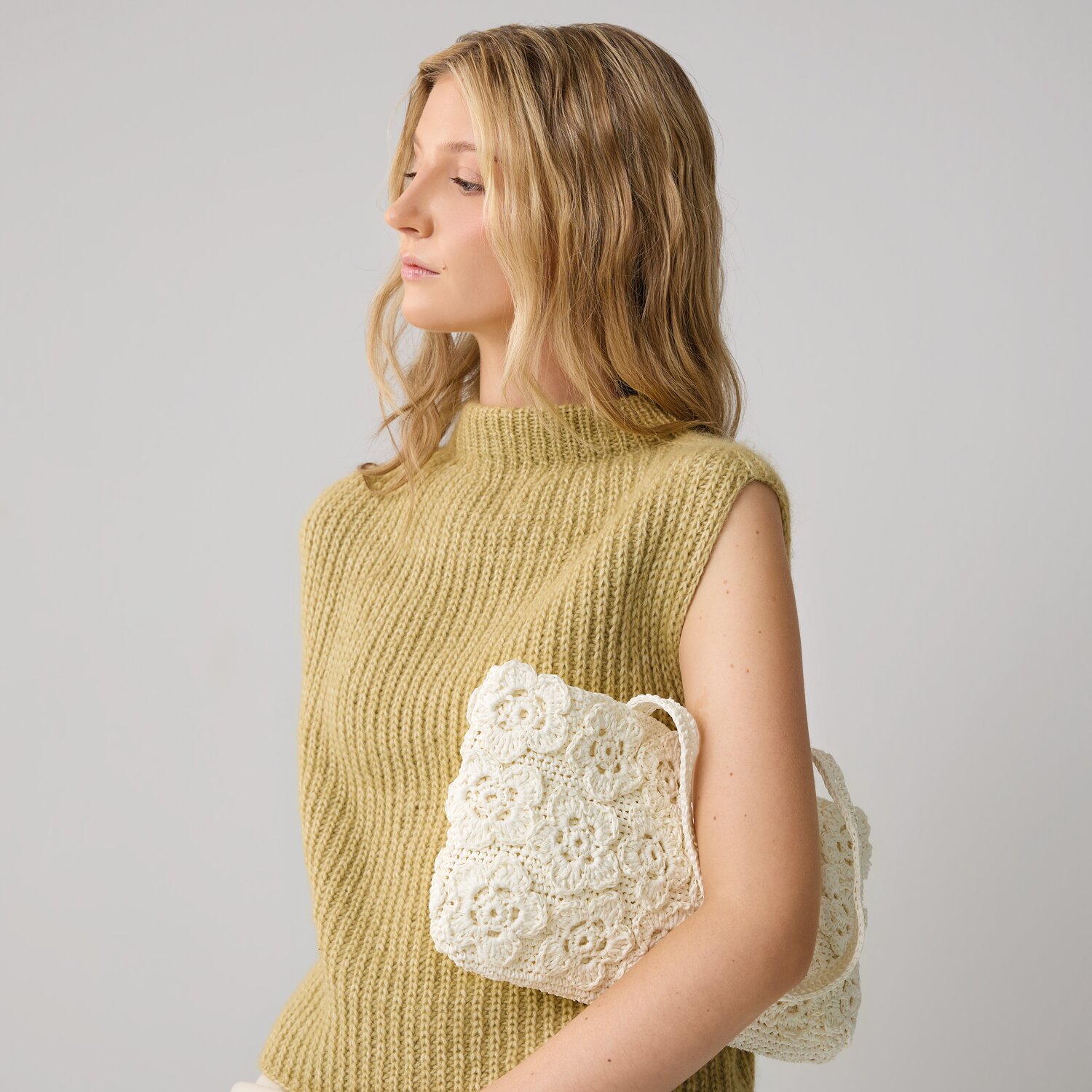 Häkelset Tasche Modell 04 A aus Luxury Knits - Summer Pieces von Rico Design
