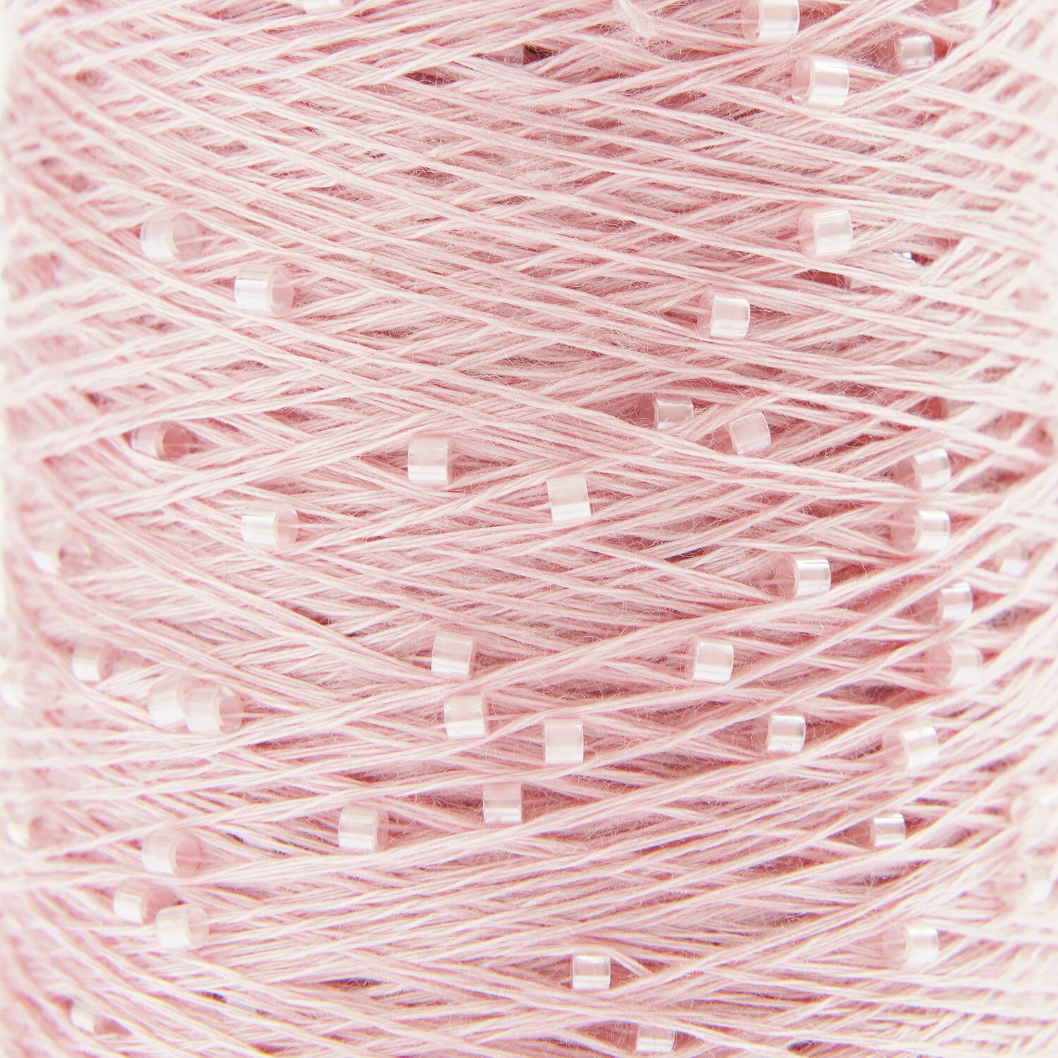 Creative Make It Perlchen, zartes Garn in Rosenquarz mit Perleneffekt, 25g 255m, ideal für feine Handarbeiten.