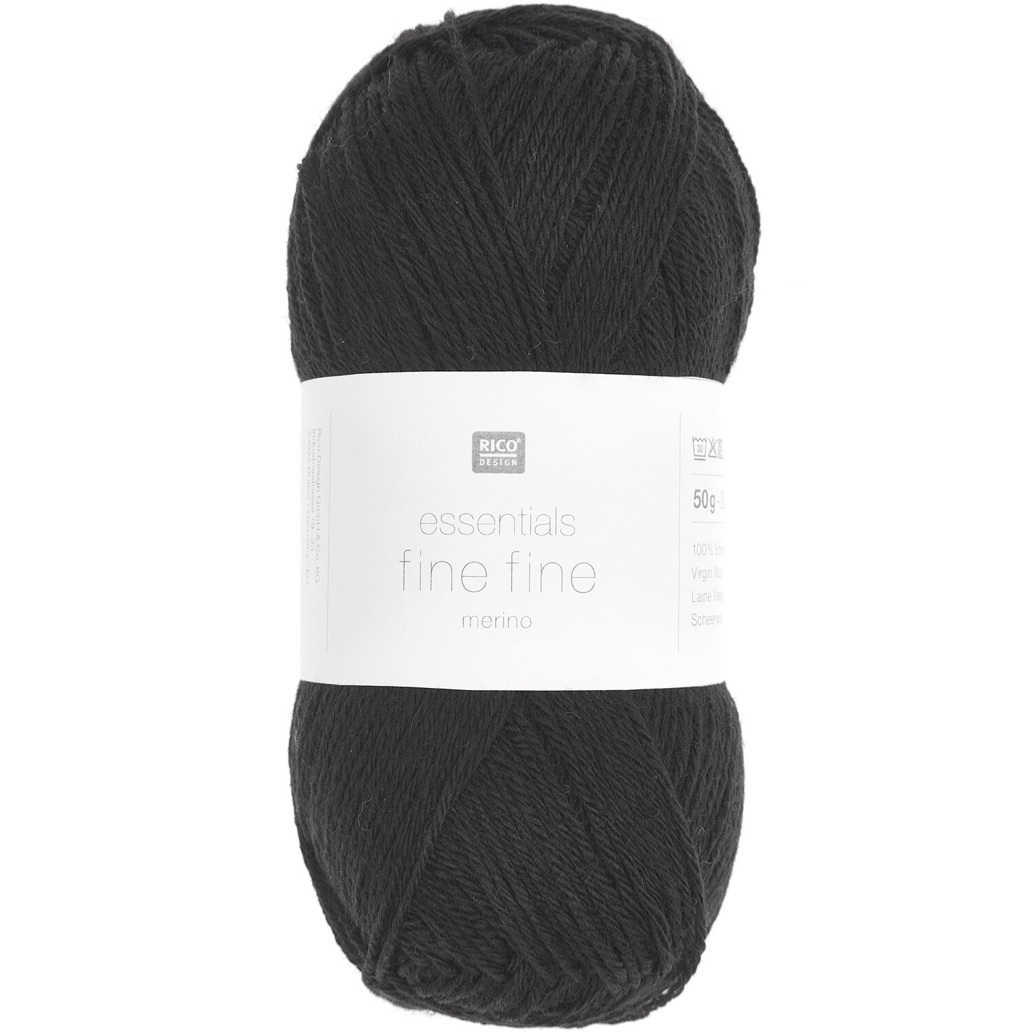 Rico Design Essentials Fine Fine Merino Schwarz