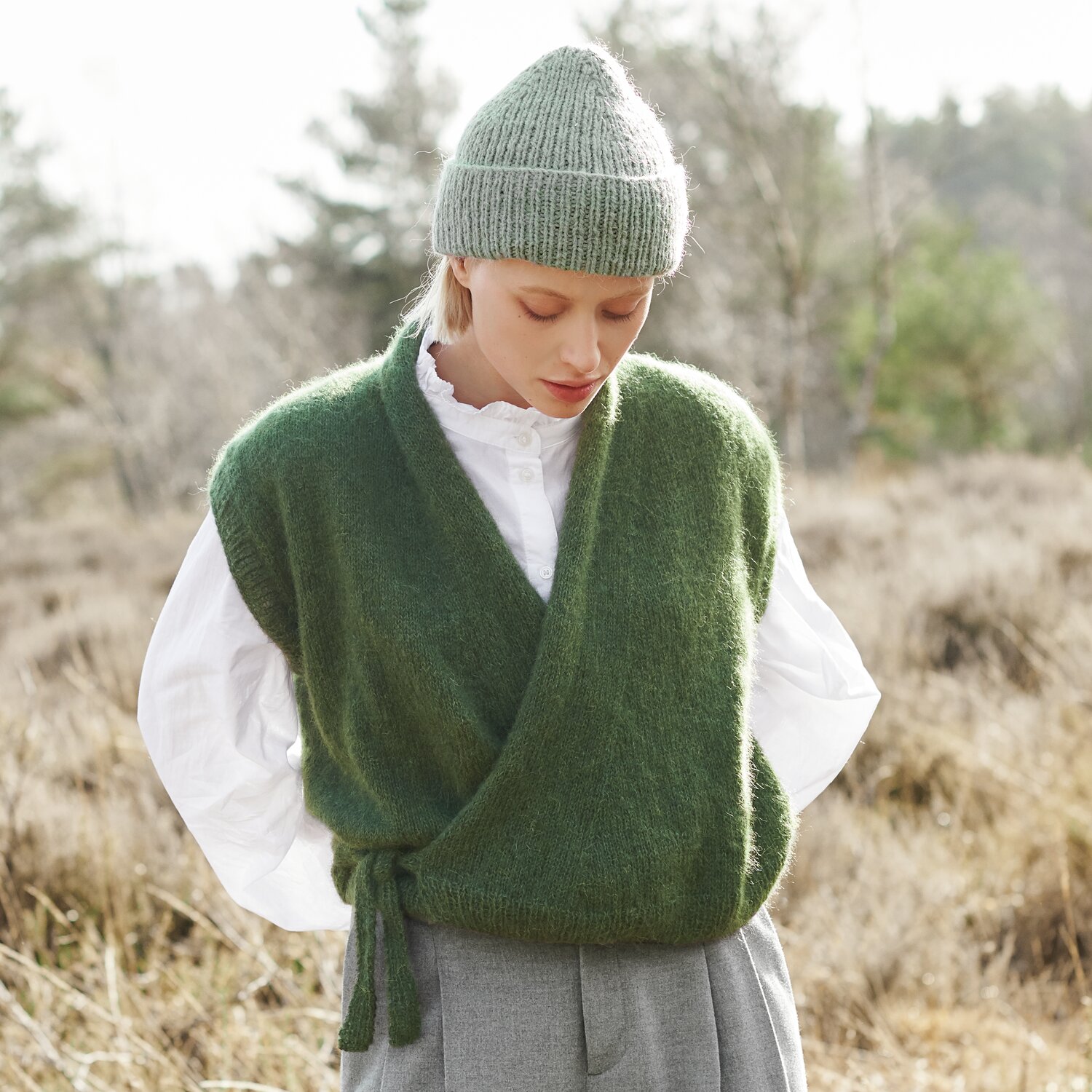 Strickset Weste Modell 14a aus Lovewool No. 21 von Rico Design
