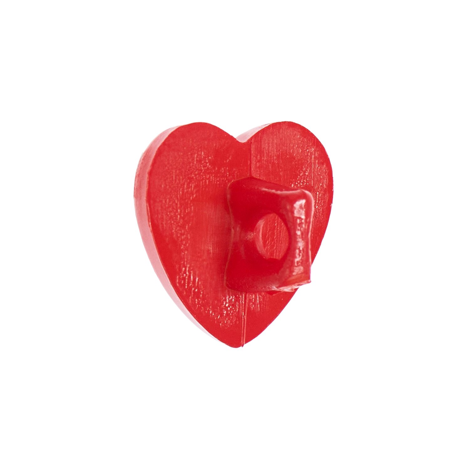 Knöpfe Herz 1,1x1,1cm 6 Stück Farbe Rot von Rico Design