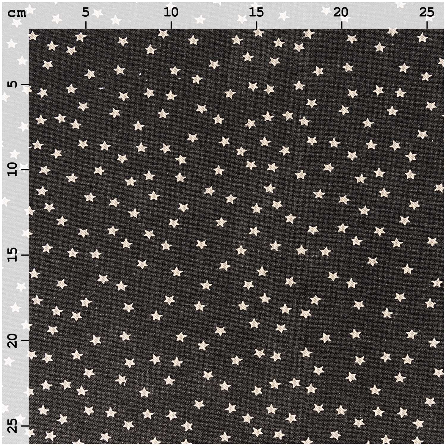 Stoff Sterne schwarz-natur 140cm Stoff Sterne schwarz-natur 140cm