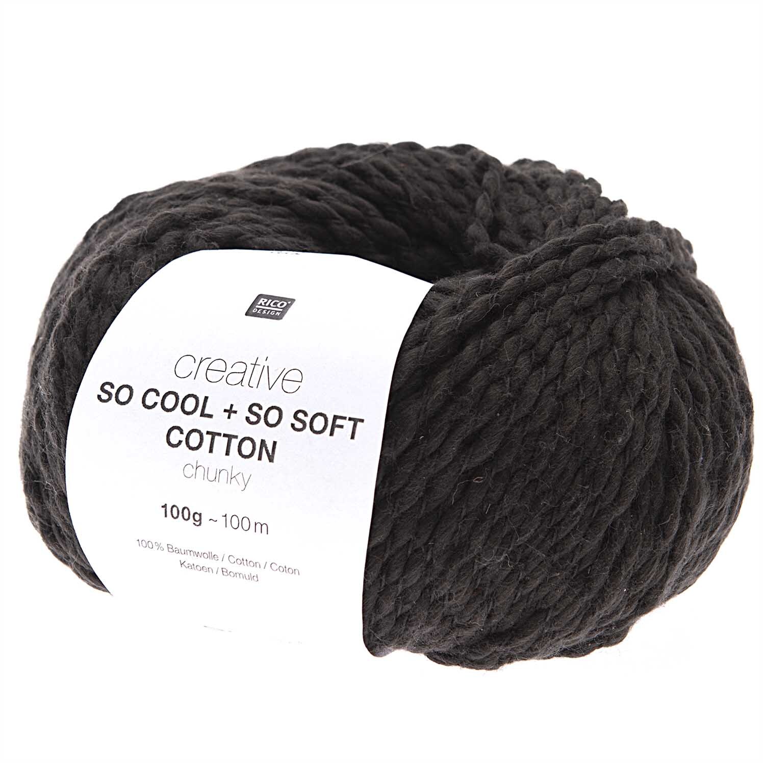 Rico Design Creative So Cool + So Soft Cotton chunky Schwarz