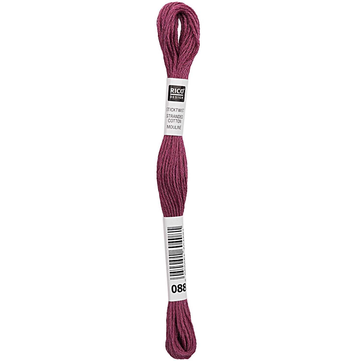 Rico Design Sticktwist 8m 088 Weinrot