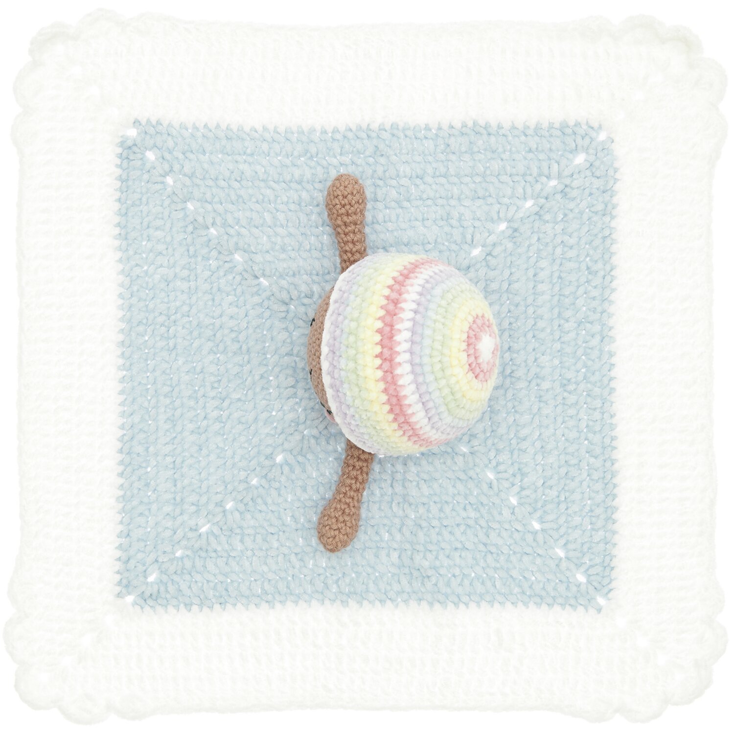 Häkelset Ricorumi Baby Blankies Pastel Rainbow