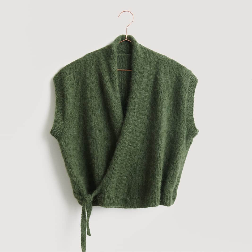 Gestrickte Weste: Modell 14 aus dem Heft Lovewool No. 21