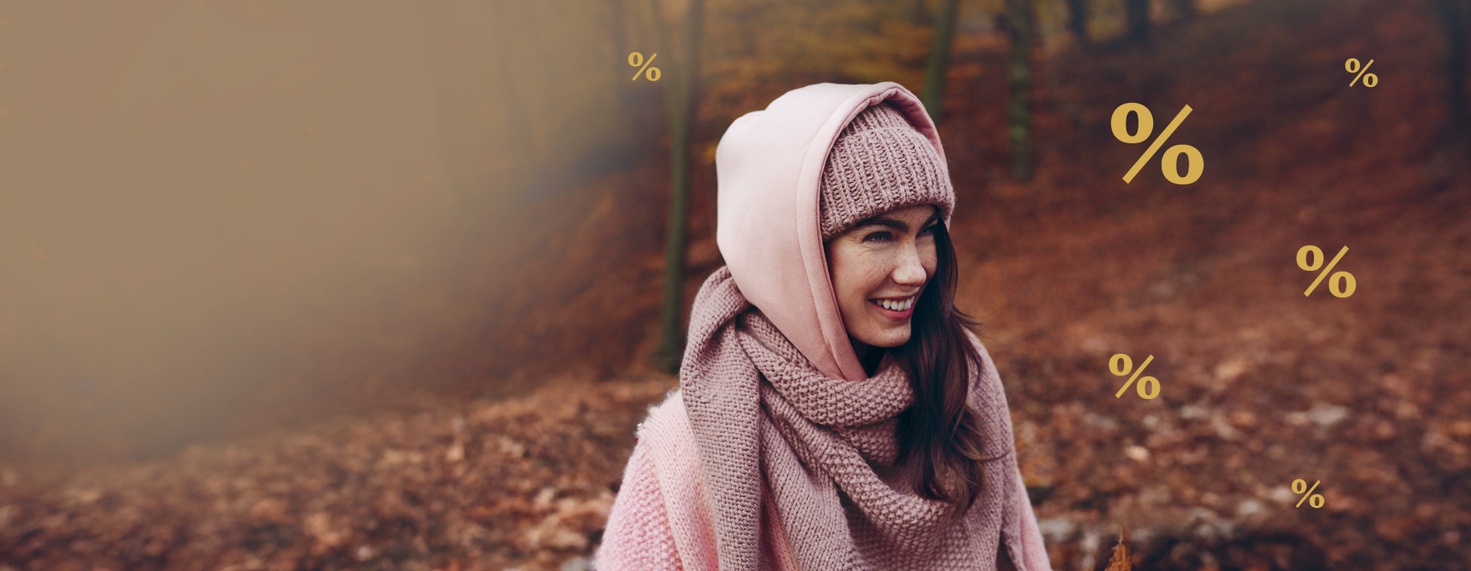 Frau mit Mütze und Schal