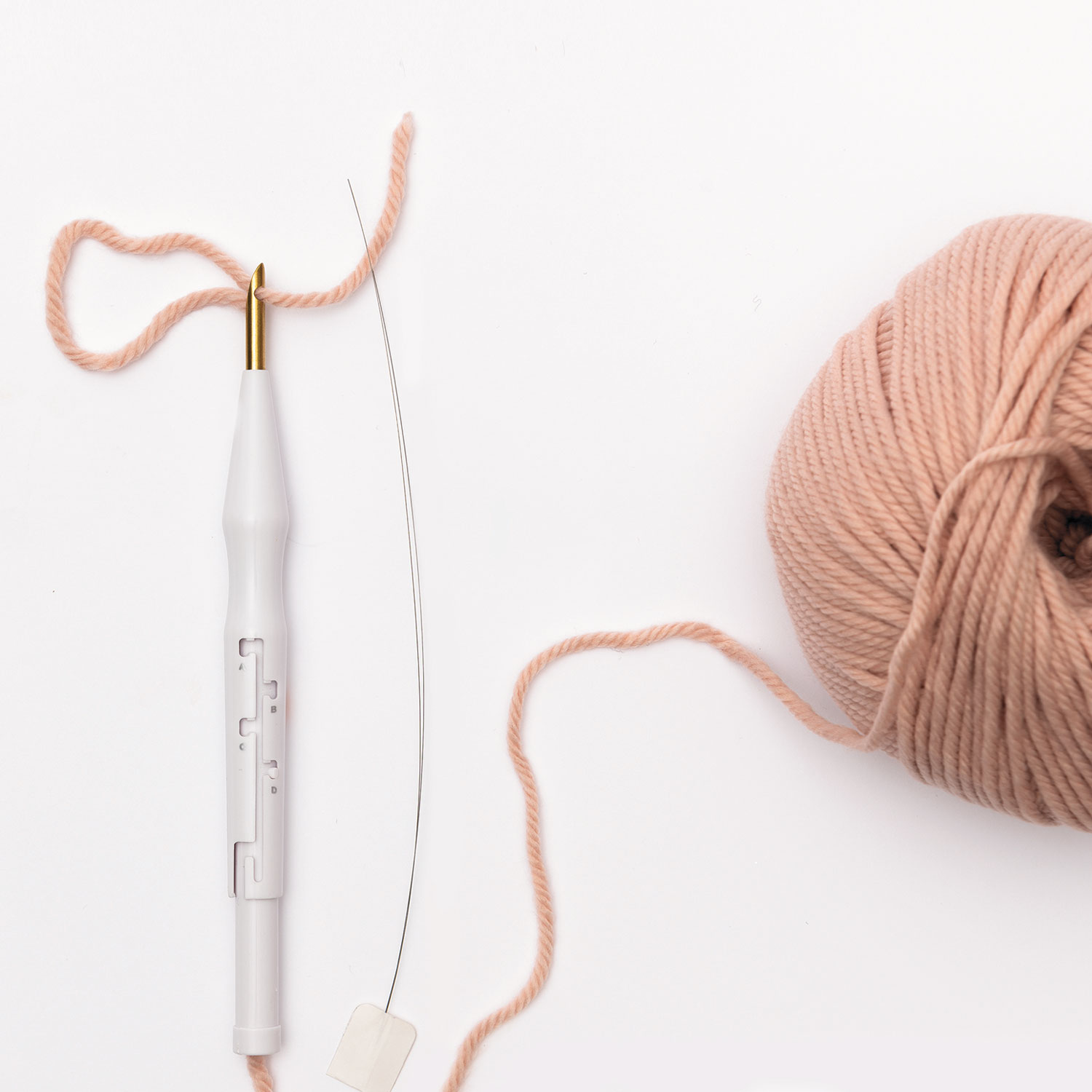 Schritt 4 Garn in Punch Needle einfädeln