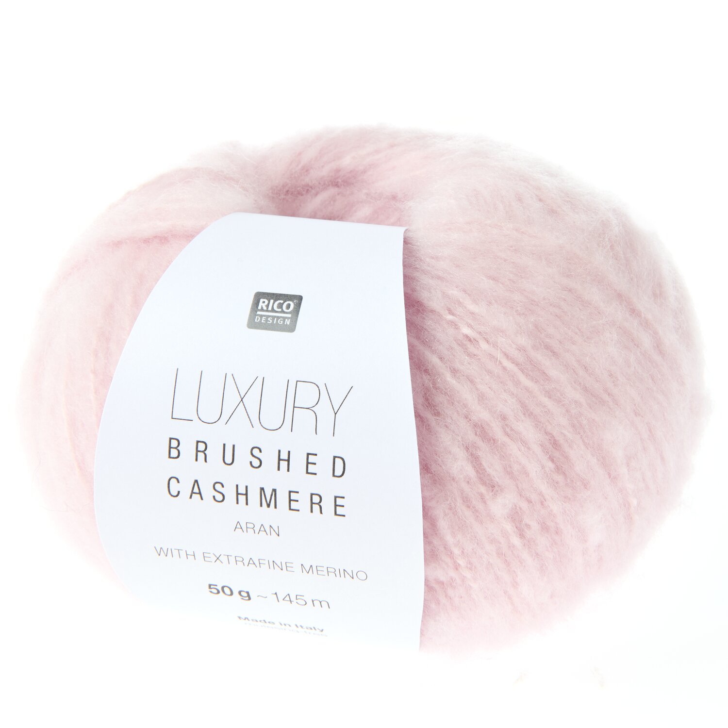 Luxury Brushed Cashmere aran 50g 145m Farbe Rosa von Rico Design
