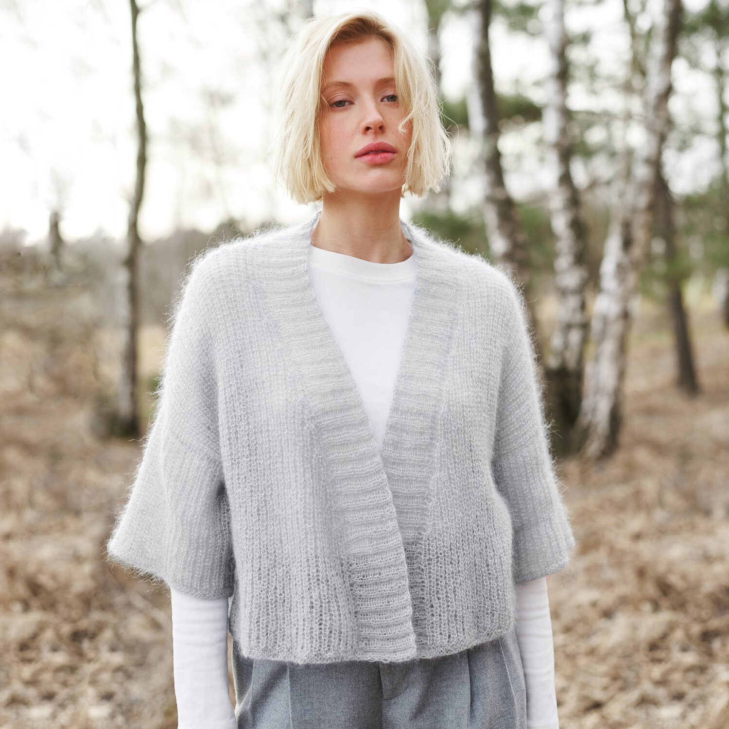Strickset Kimono-Jacke Modell 19 aus Lovewool No. 21 von Rico Design