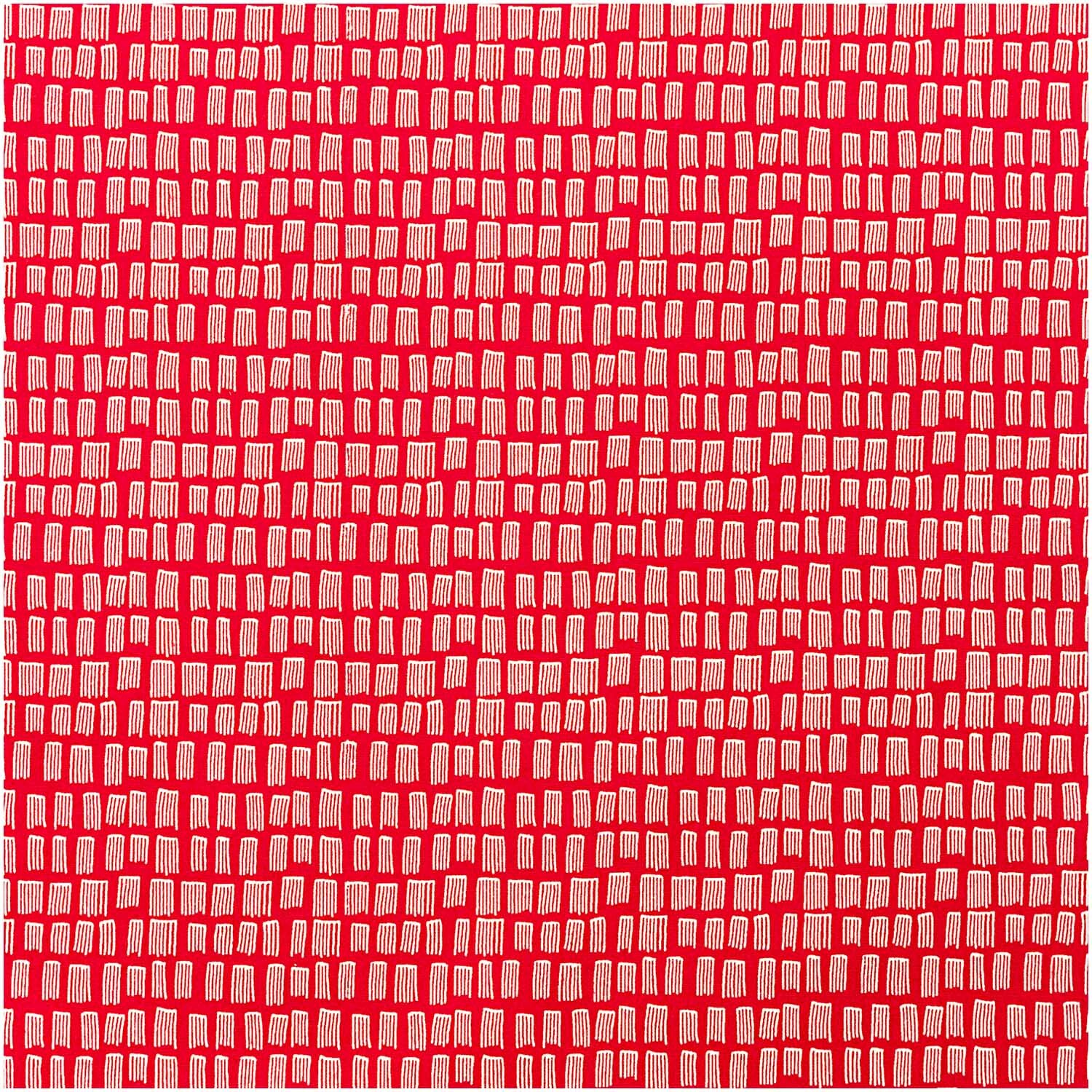 Druckstoff Jardin Japonais Striche rot 140cm Druckstoff Jardin Japonais Striche rot 140cm