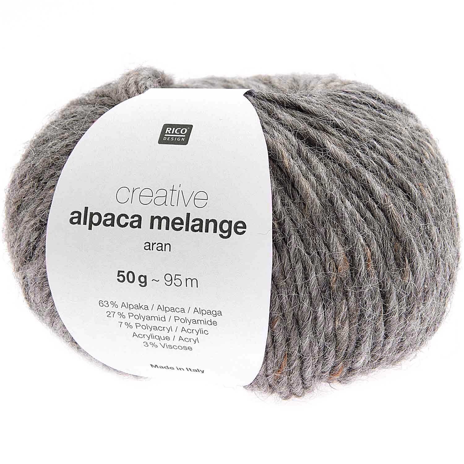 Rico Design Creative Alpaca Melange aran Grau