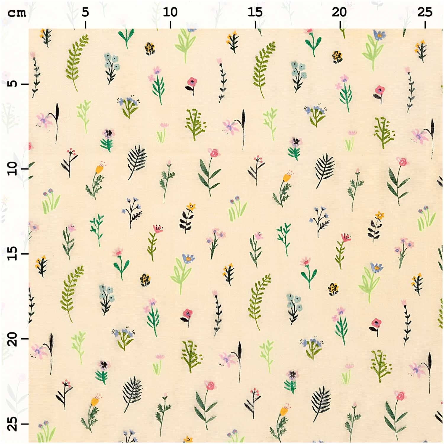 Musselin-Druckstoff Bunny Hop Streublumen gelb-neon 50x140cm Musselin-Druckstoff Bunny Hop Streublumen gelb-neon 50x140cm