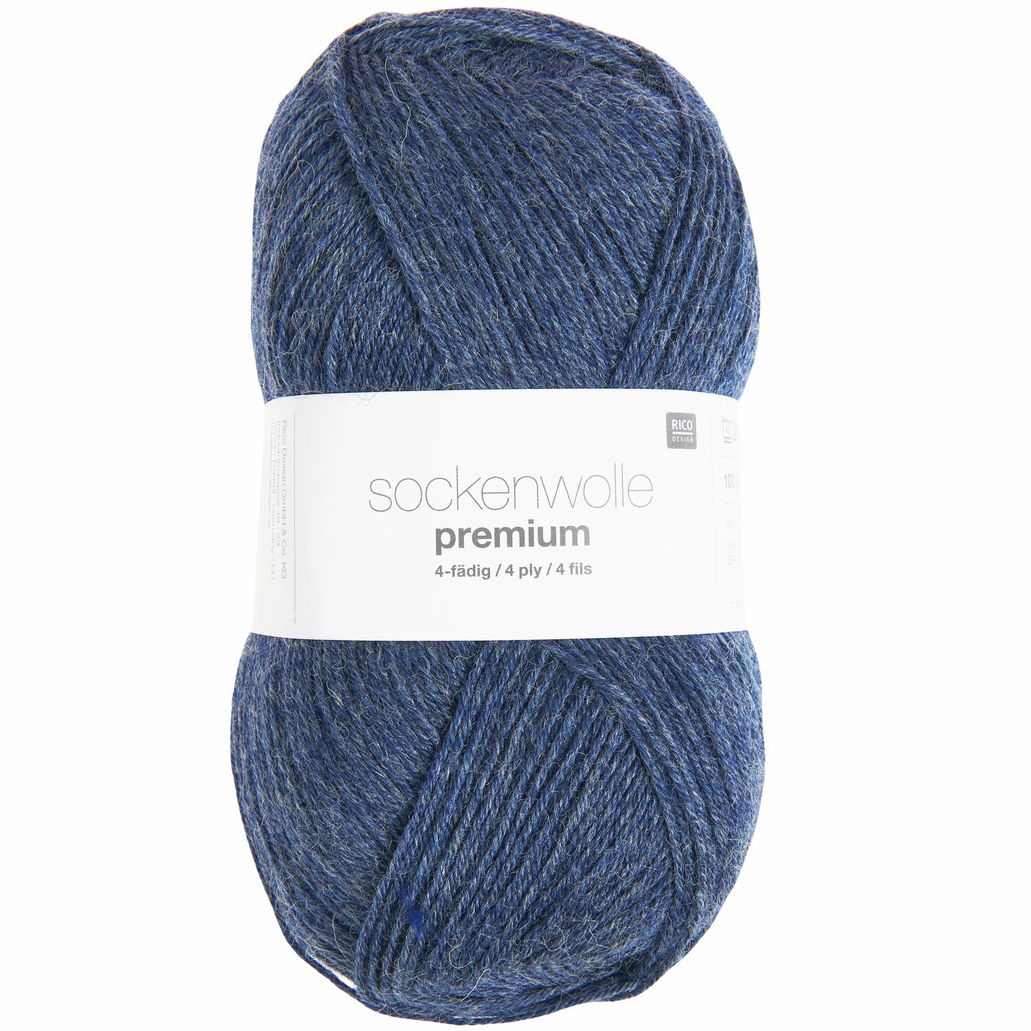Rico Design Sockenwolle Premium 4-fädig Blau