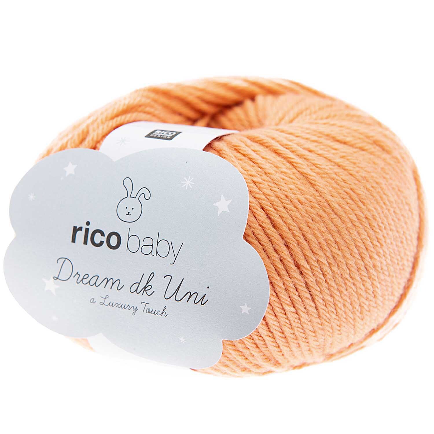 Strickset Hose Modell 06 aus Baby 042 von Rico Design Rico Baby Dream dk uni - A Luxury Touch: Weiches Garn in Apricot, 50g Knäuel von Rico Design.